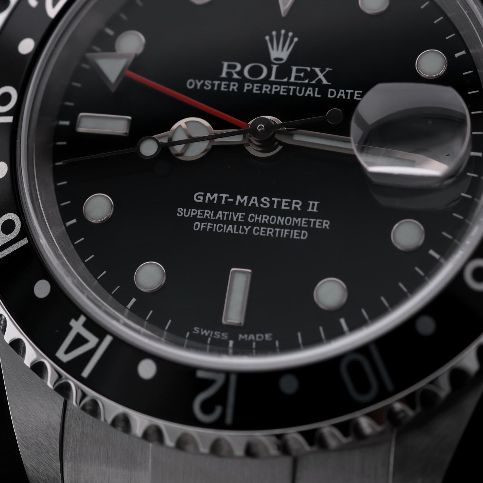 Rolex GMT Master II, Black Bezel, Oyster, LC100, Ref. 16710, 09 - 2005, B+P Erstkaufrechnung - LUXUHRIA