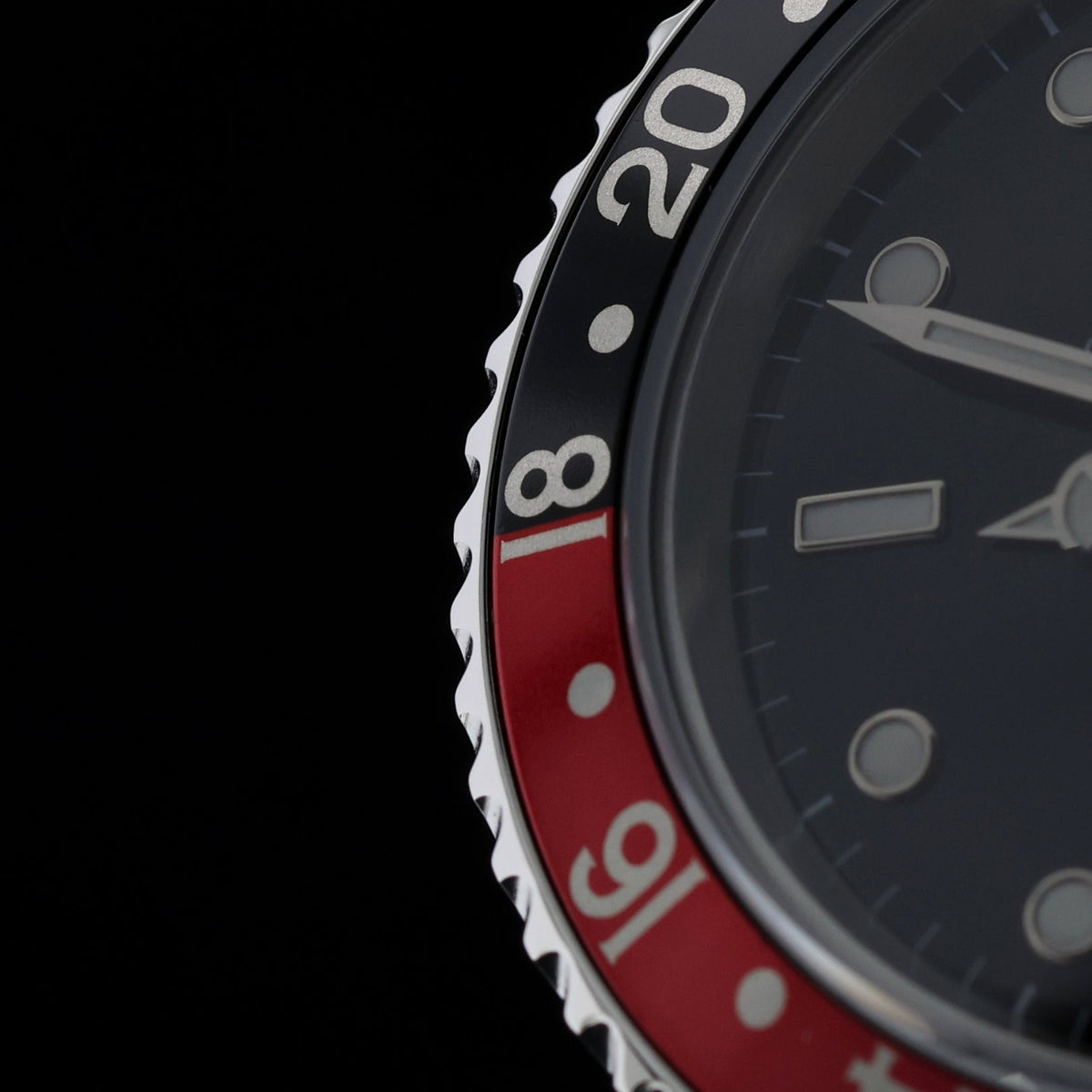 Rolex GMT Master II, "CokeBezel", Oyster, LC100, Erstkaufrechnung, Service 2018, Ref. 16710, 03-1998, B+P - LUXUHRIA