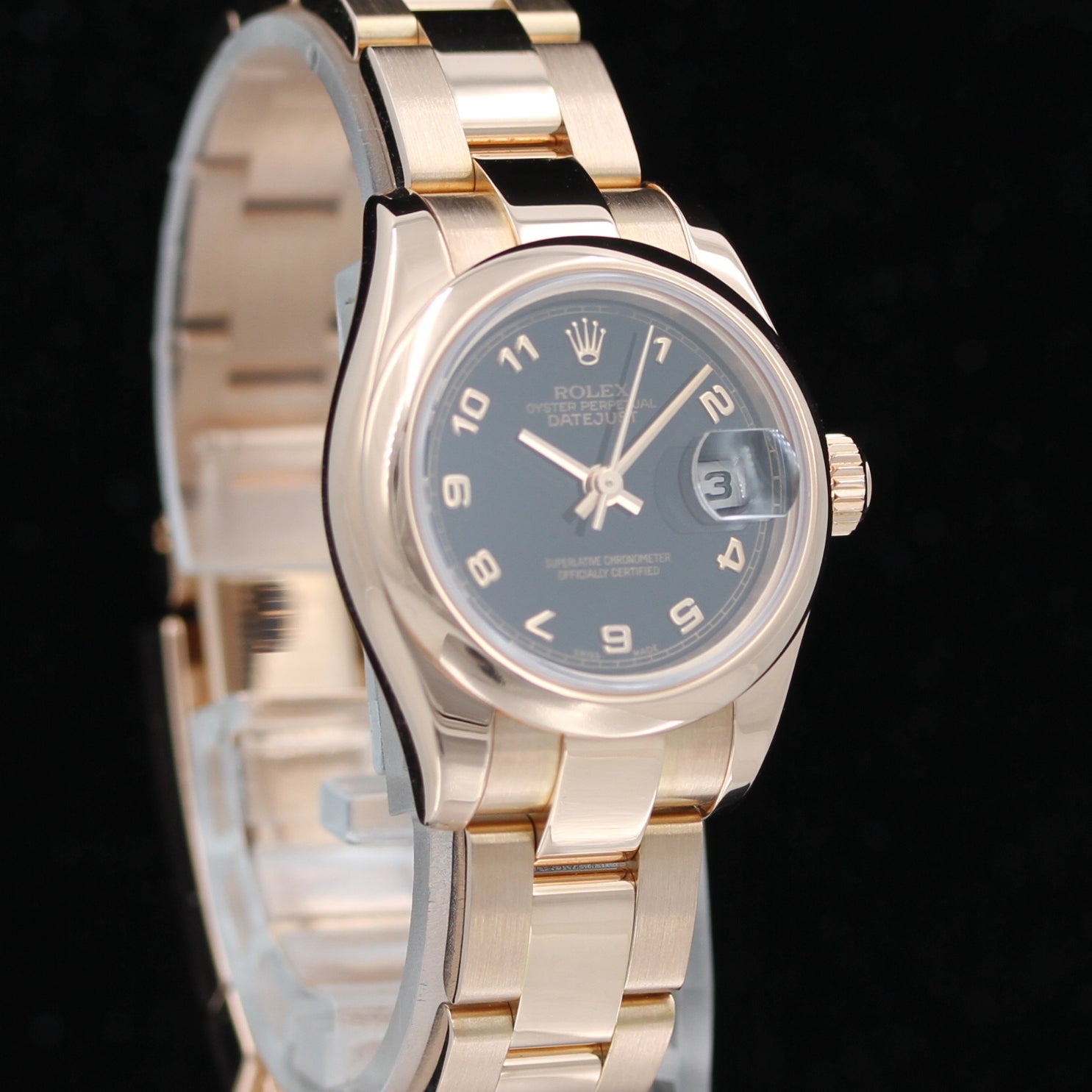 Rolex Lady Datejust 26, Everose Gold, Oyster, Ref. 179165, B+P - LUXUHRIA