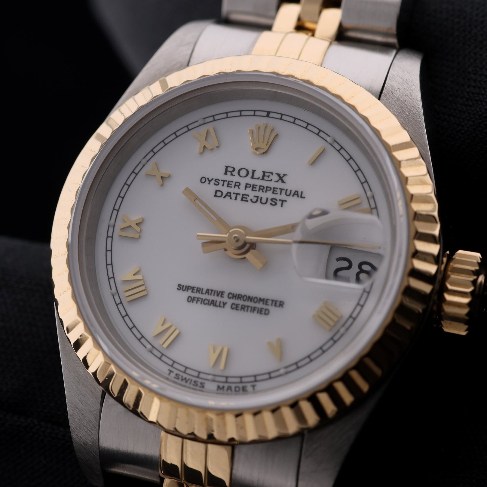 Rolex Lady Datejust 26, Stahl/Gelbgold, Rolex Service 2021, Ref. 69173, 1987, mit Box - LUXUHRIA