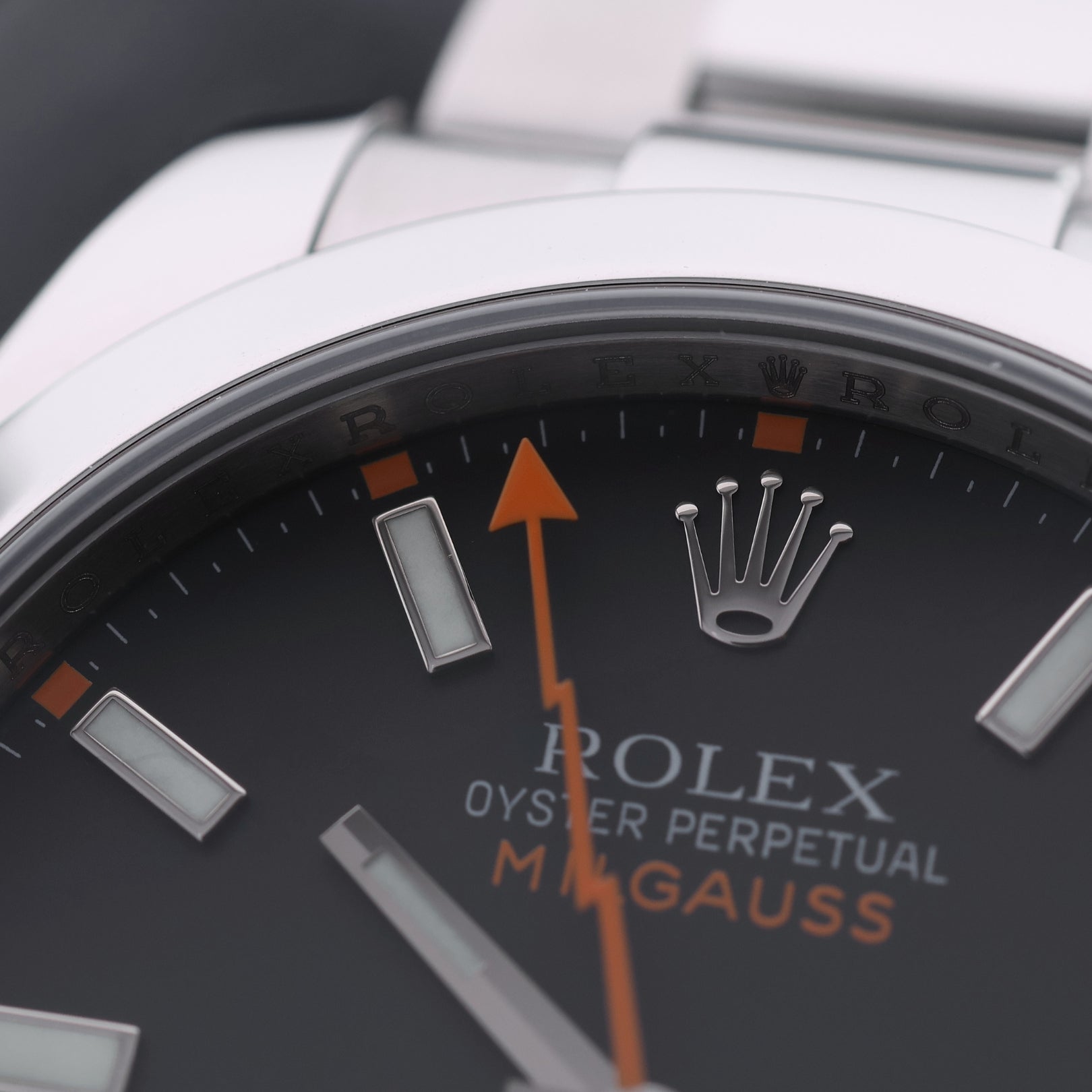 Rolex Milgauss, Black Dial, LC100, Edelstahl, Ref. 116400, 12 - 2007, B+P - LUXUHRIA