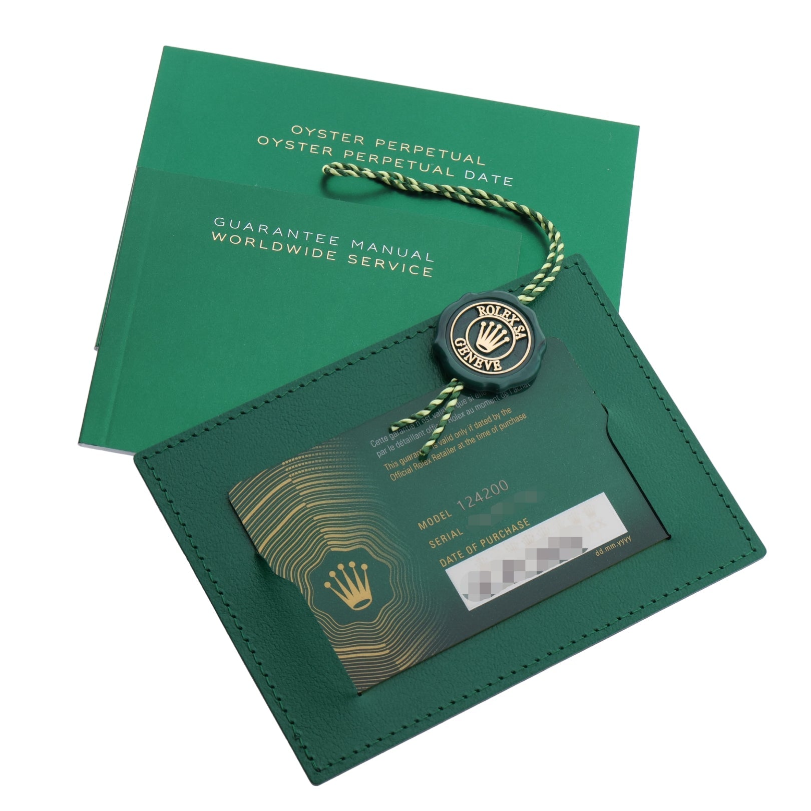 Rolex Oyster Perpetual 34, Black Dial, Oyster, Ref. 124200, 2024, B+P - LUXUHRIA