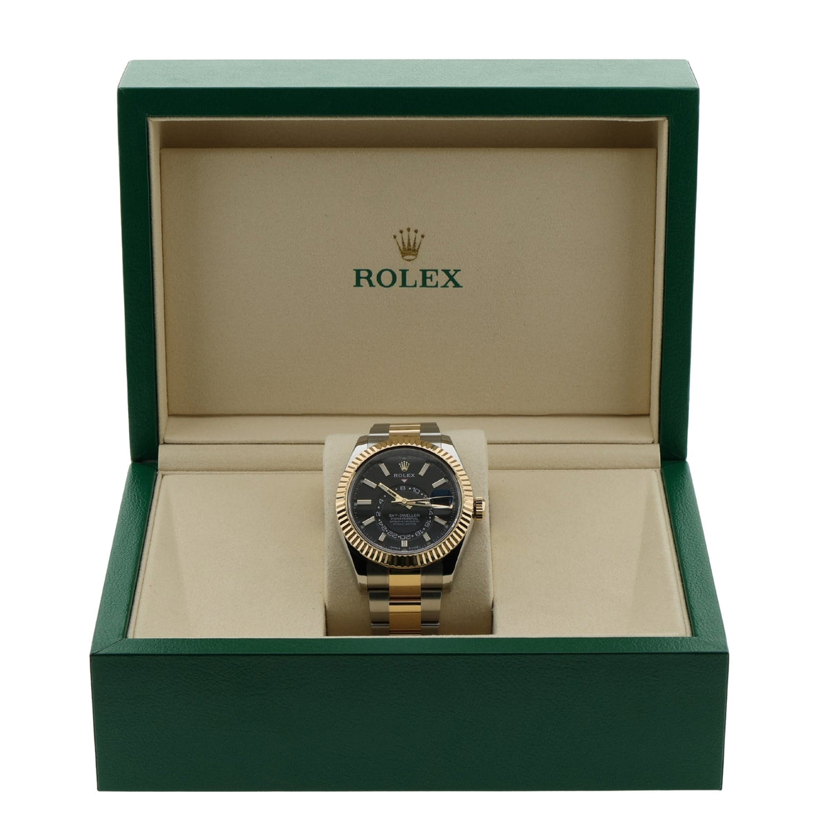 Rolex Sky-Dweller, Black Dial, Stahl/Gold, 42mm, Ref. 336933, 2025, B+P - LUXUHRIA