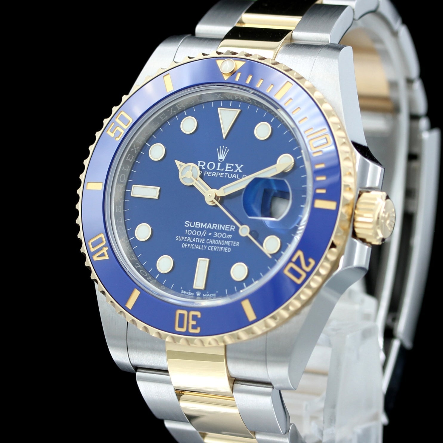 Rolex Submariner Date 41, Blau, Stahl/Gelbgold, Keramik, Ref. 126613LB, 2023, B+P - LUXUHRIA