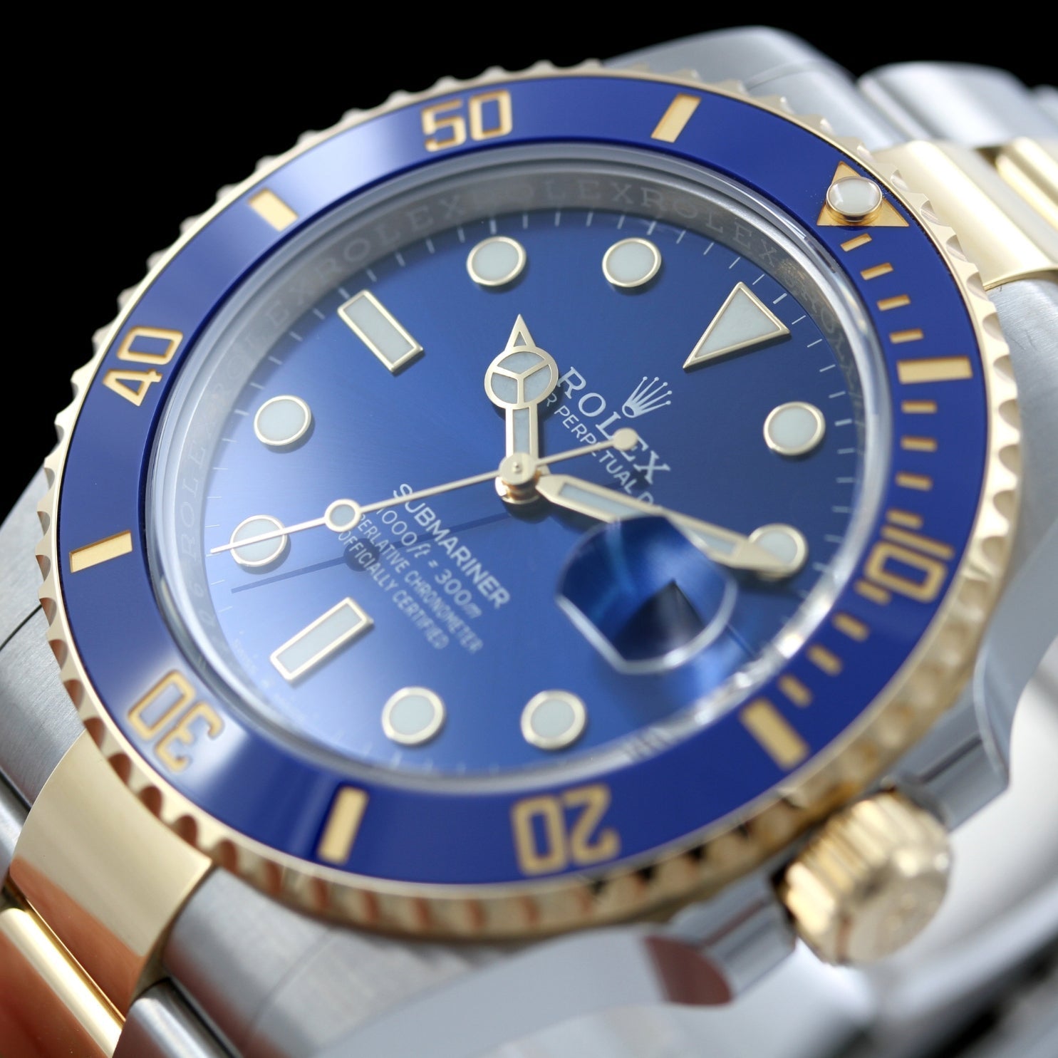 Rolex Submariner Date 41, Blau, Stahl/Gelbgold, Keramik, Ref. 126613LB, 2023, B+P - LUXUHRIA