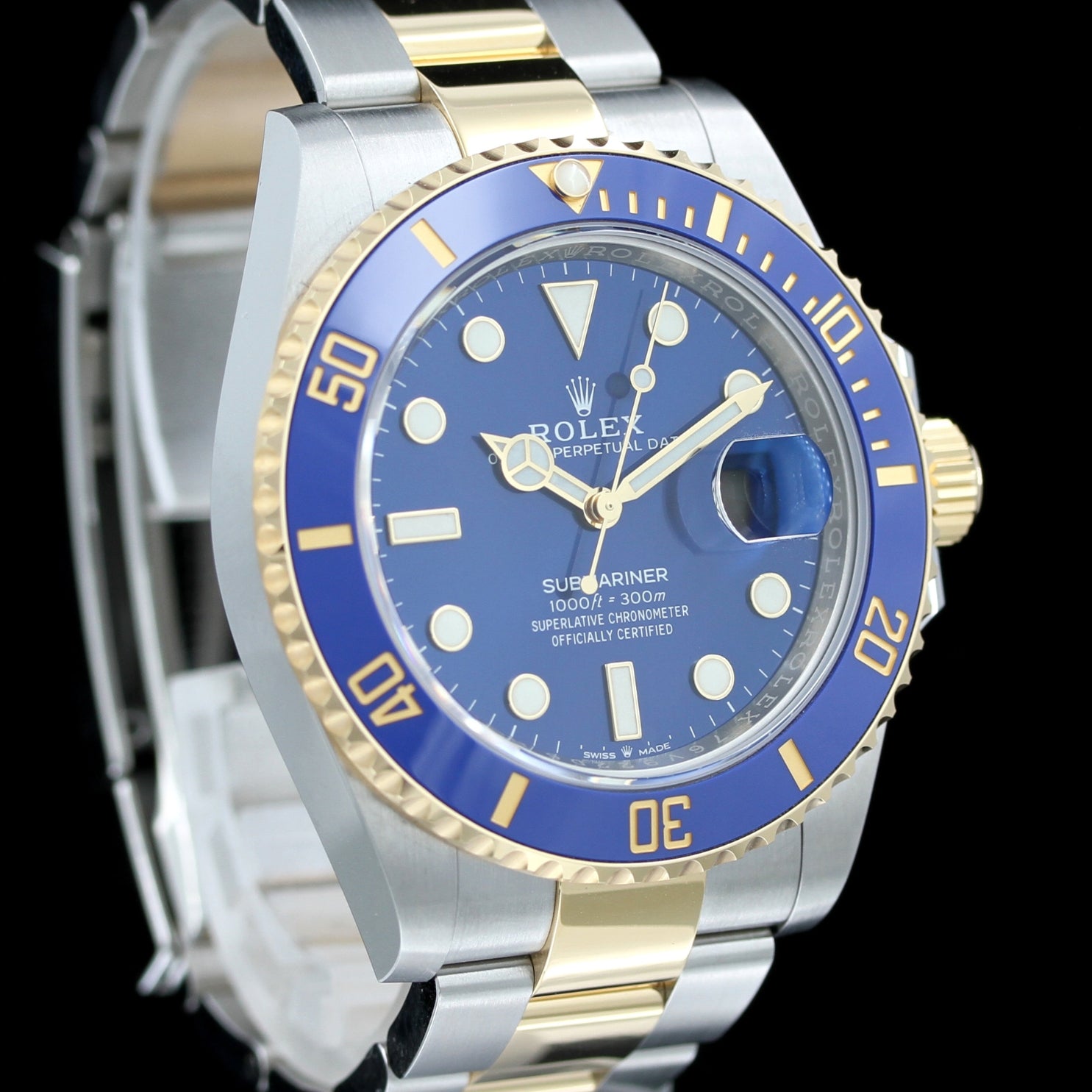 Rolex Submariner Date 41, Blau, Stahl/Gelbgold, Keramik, Ref. 126613LB, 2023, B+P - LUXUHRIA