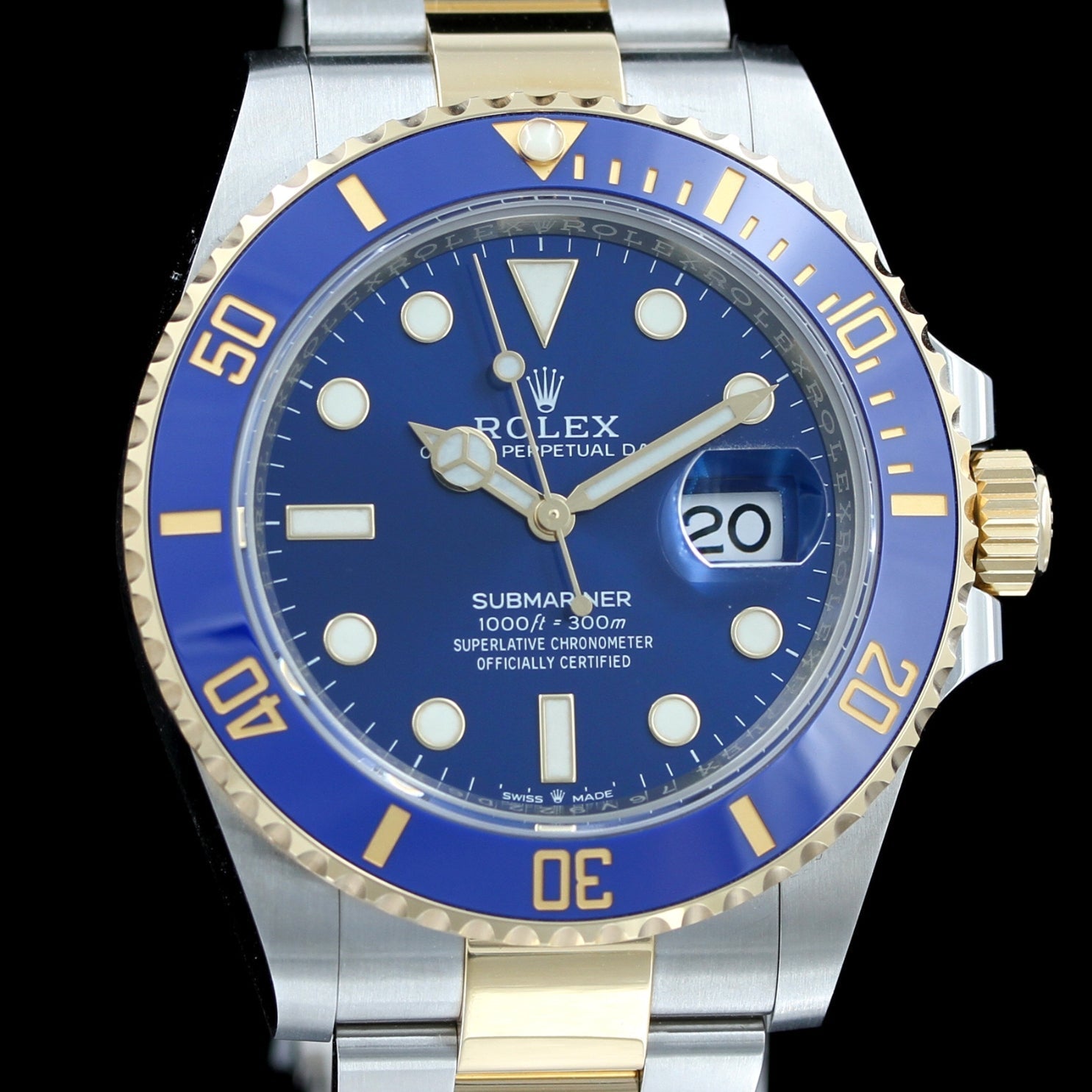 Rolex Submariner Date 41, Blau, Stahl/Gelbgold, Keramik, Ref. 126613LB, 2023, B+P - LUXUHRIA