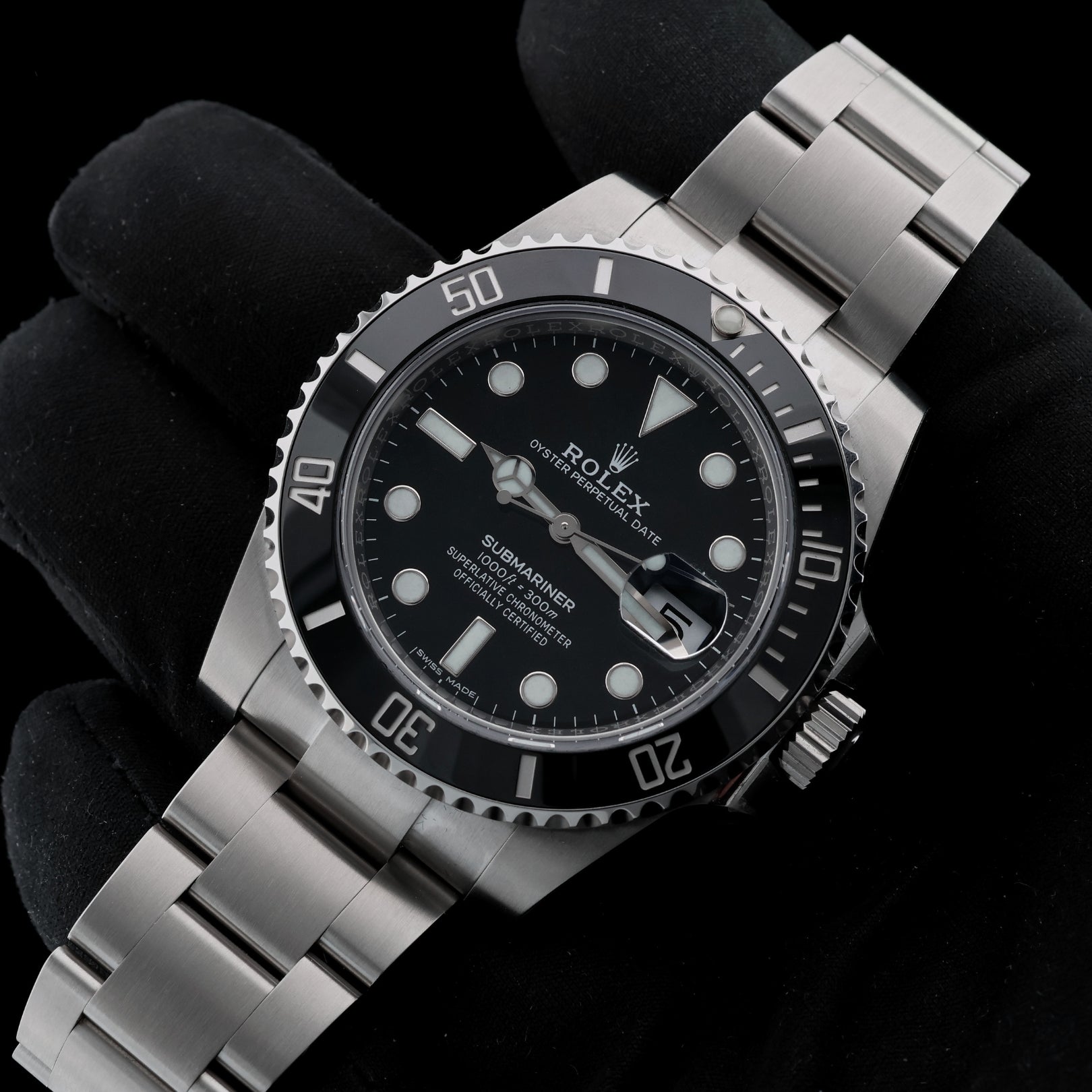 Rolex Submariner Date, Fullsticker, 40mm, LC100, Ref. 116610LN, Foliert / Sticker, 12 - 2018, B+P - LUXUHRIA