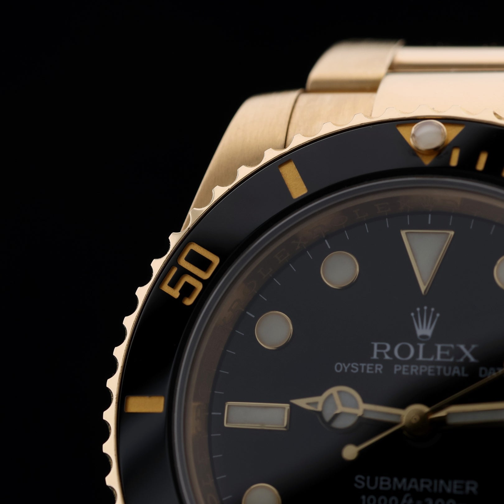 Rolex Submariner Date, Gelbgold, Black Dial, Ref. 116618LN, LC100, 08 - 2011, B+P - LUXUHRIA