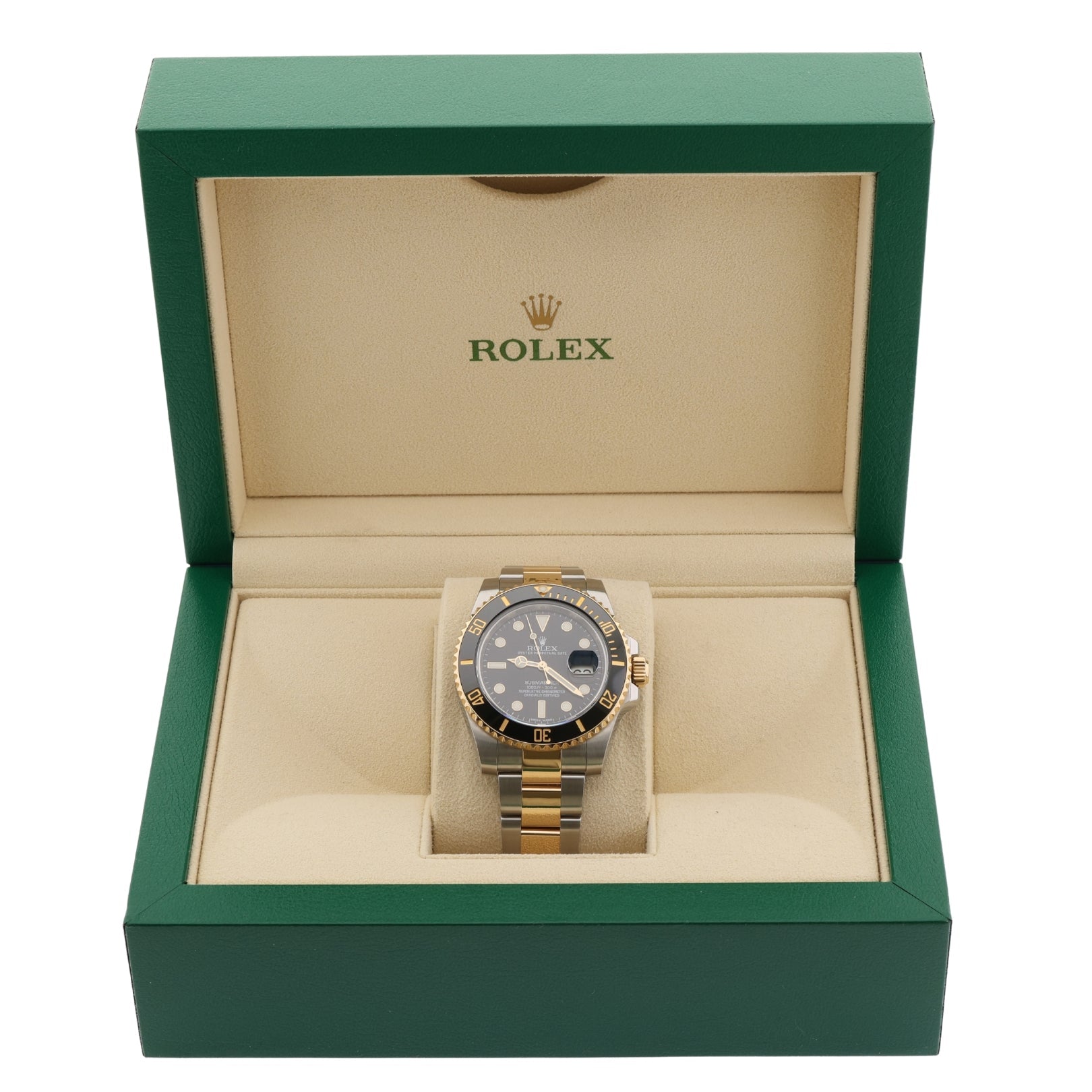 Rolex Submariner Date, Stahl/Gold, Black Dial, Ref. 116613LN, 10 - 2014, B+P - LUXUHRIA