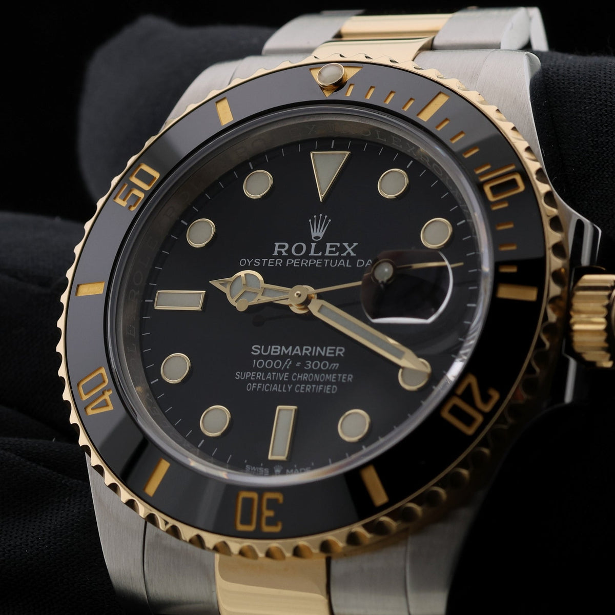 Rolex Submariner Date, Stahl/Gold, Black Dial, Ref. 126613LN, 11-2020, B+P - LUXUHRIA