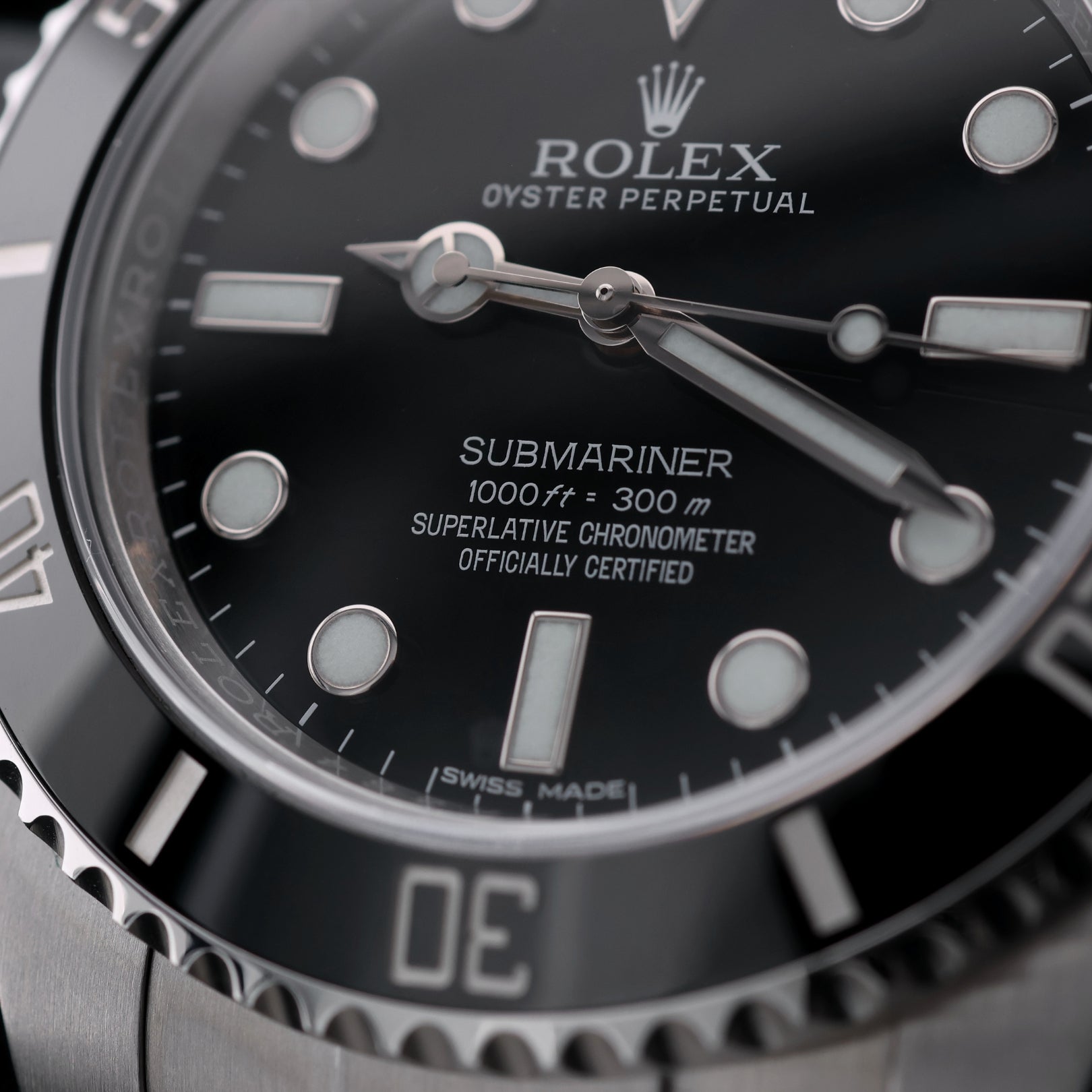 Rolex Submariner NoDate, Cerachrom - Lünette, Ref. 114060, 05 - 2014, B+P - LUXUHRIA