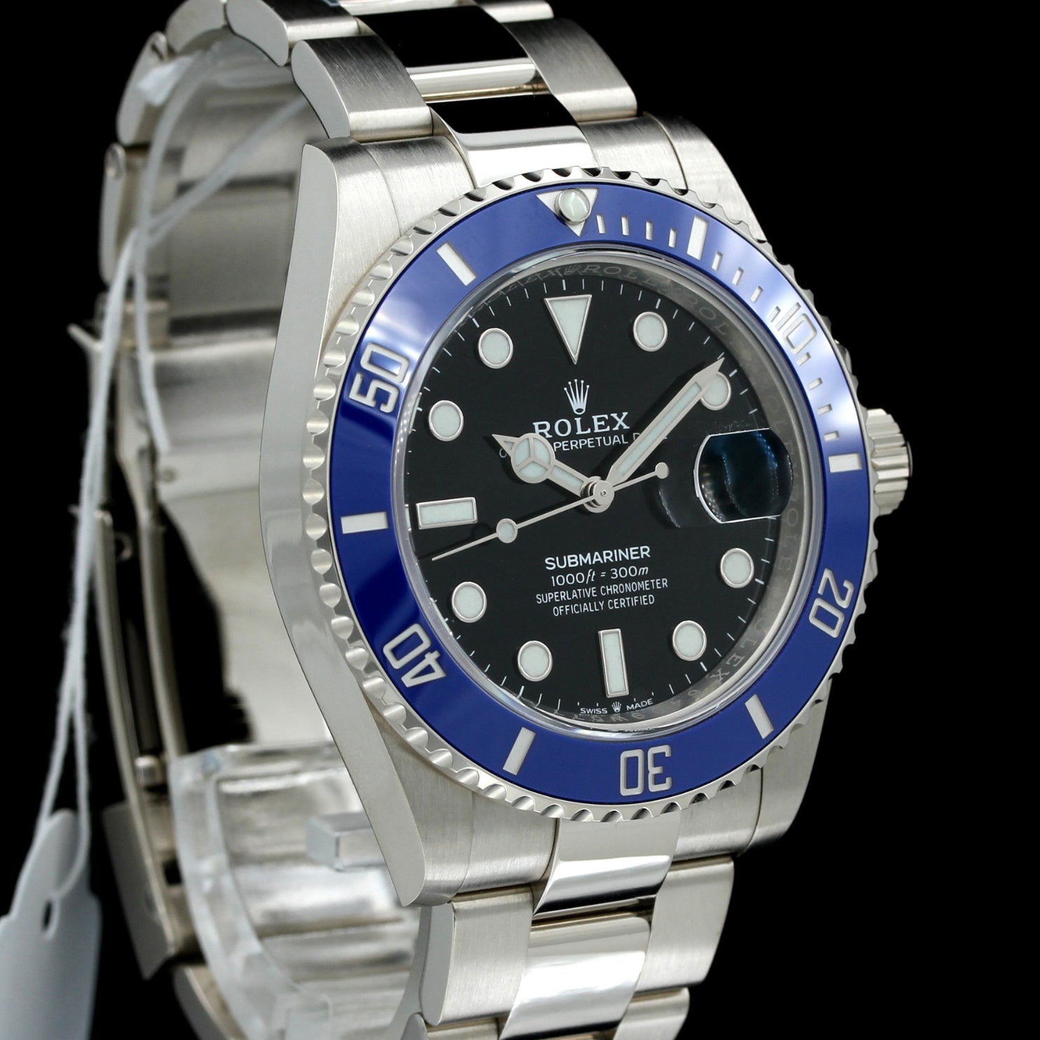 Rolex Submariner, Weissgold, Blau, Ref. 126619LB, B+P - LUXUHRIA