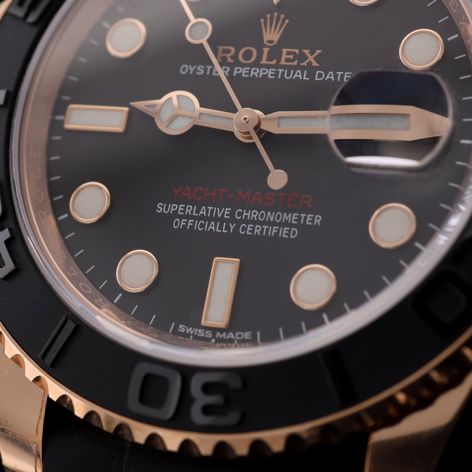 Rolex Yacht - Master 40, Oysterflex, Rosegold, Fullsticker, Ref. 116655, 08 - 2017, B+P - LUXUHRIA