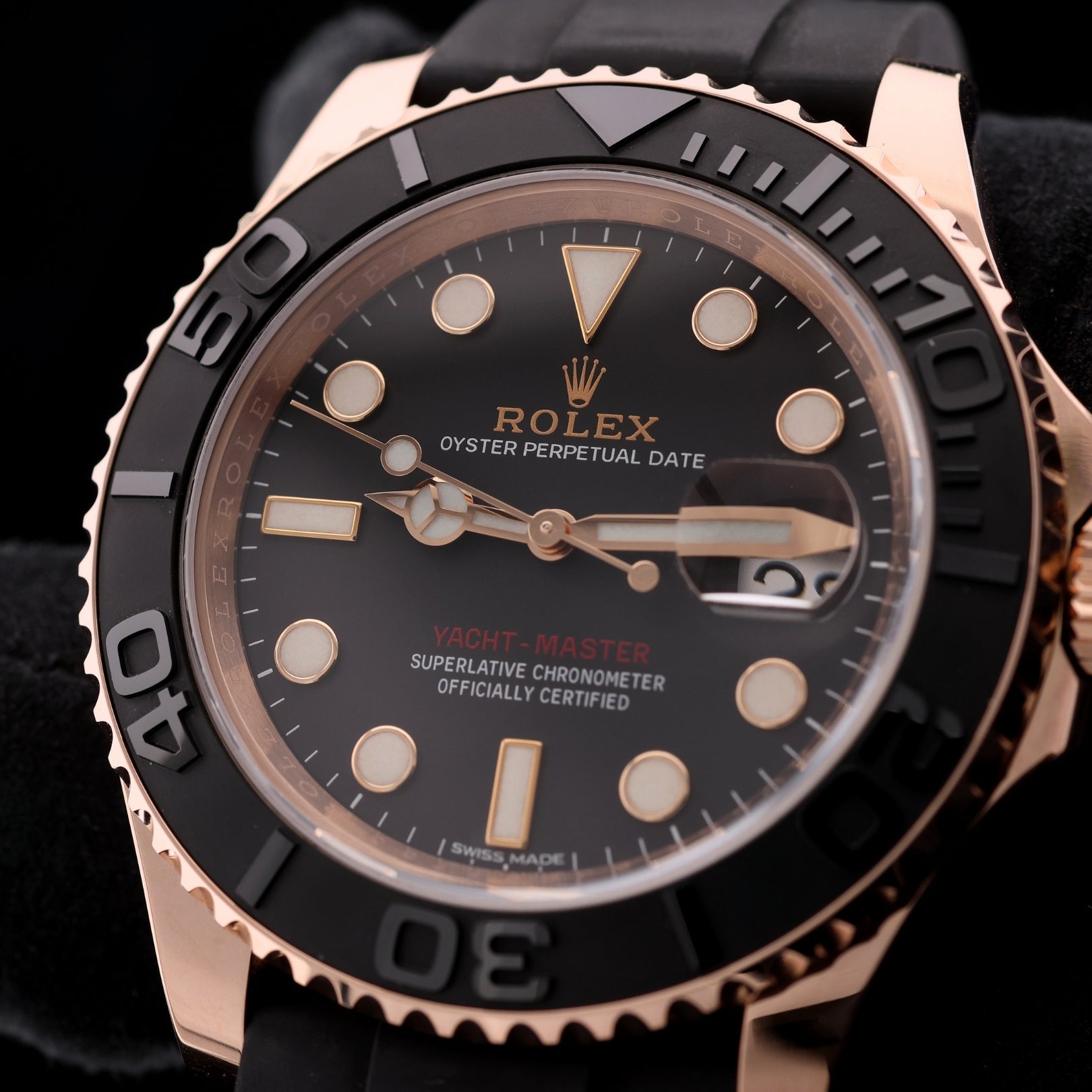 Rolex Yacht - Master 40, Oysterflex, Rosegold, LC100, Ref. 116655, 12 - 2015, B+P - LUXUHRIA