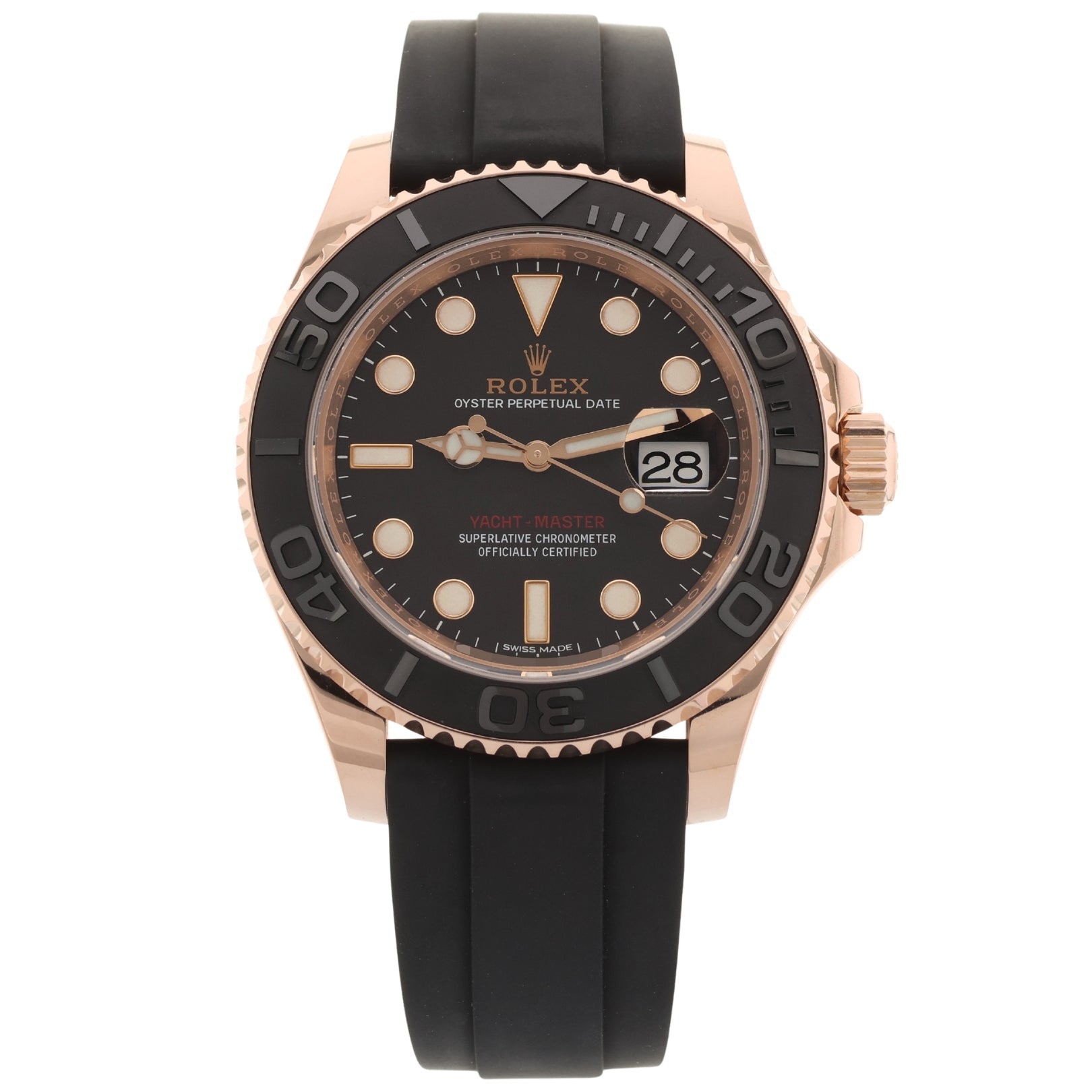 Rolex Yacht - Master 40, Oysterflex, Rosegold, LC100, Ref. 116655, 12 - 2015, B+P - LUXUHRIA