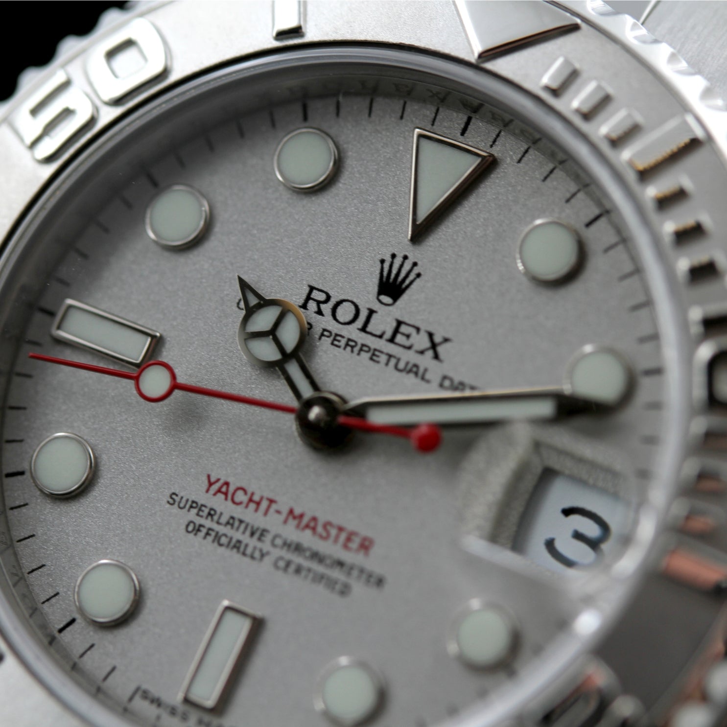 Rolex Yachtmaster 35 mm, Edelstahl/Platin, Ref. 168622, 2011, B+P - LUXUHRIA