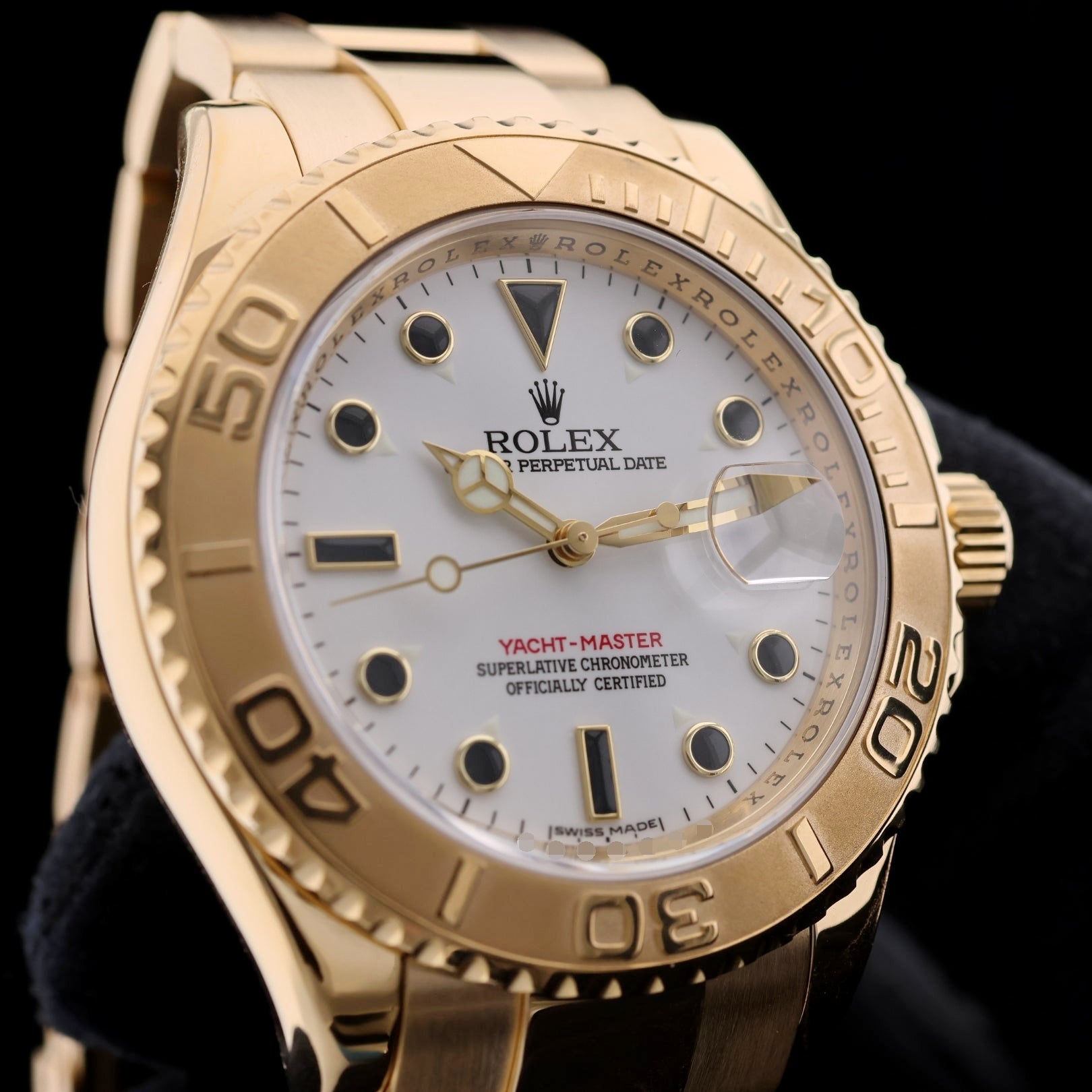 Rolex Yachtmaster 40, Gelbgold, Erstkaufrechnung, Z - Serie, Ref. 16628, 2011, B+P - LUXUHRIA