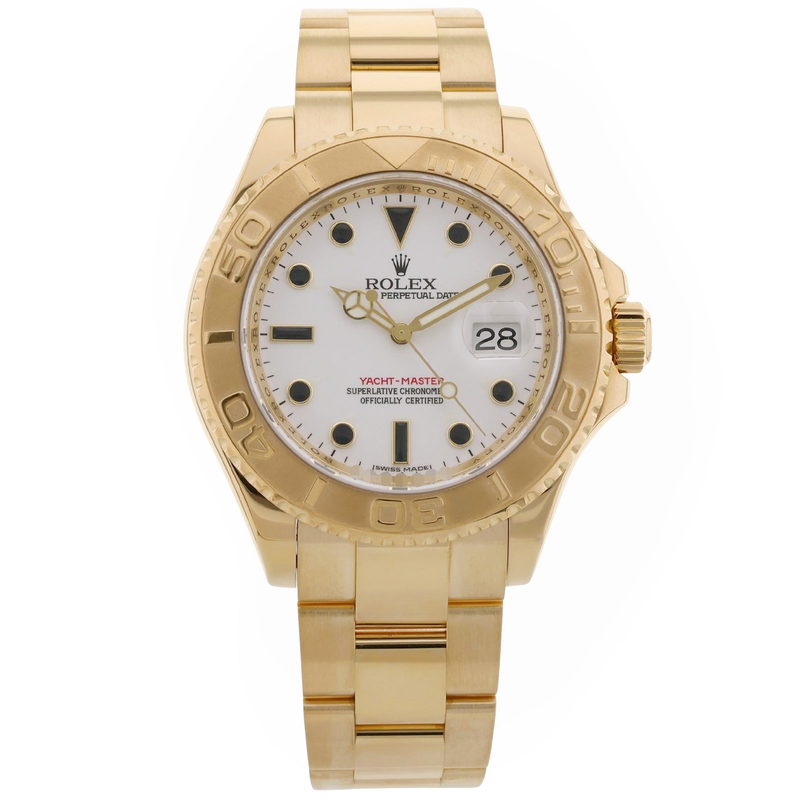Rolex Yachtmaster 40, Gelbgold, Erstkaufrechnung, Z-Serie, Ref. 16628, 2011, B+P