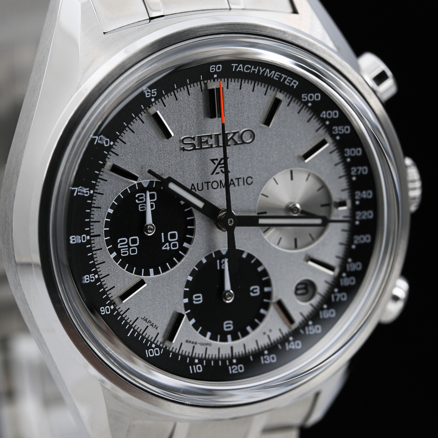 Seiko Prospex Auto Chronograph 50th Anniversary, Panda, Limited 1000, 8R48-00L0, SBEC005, Speed Timer, B+P - LUXUHRIA