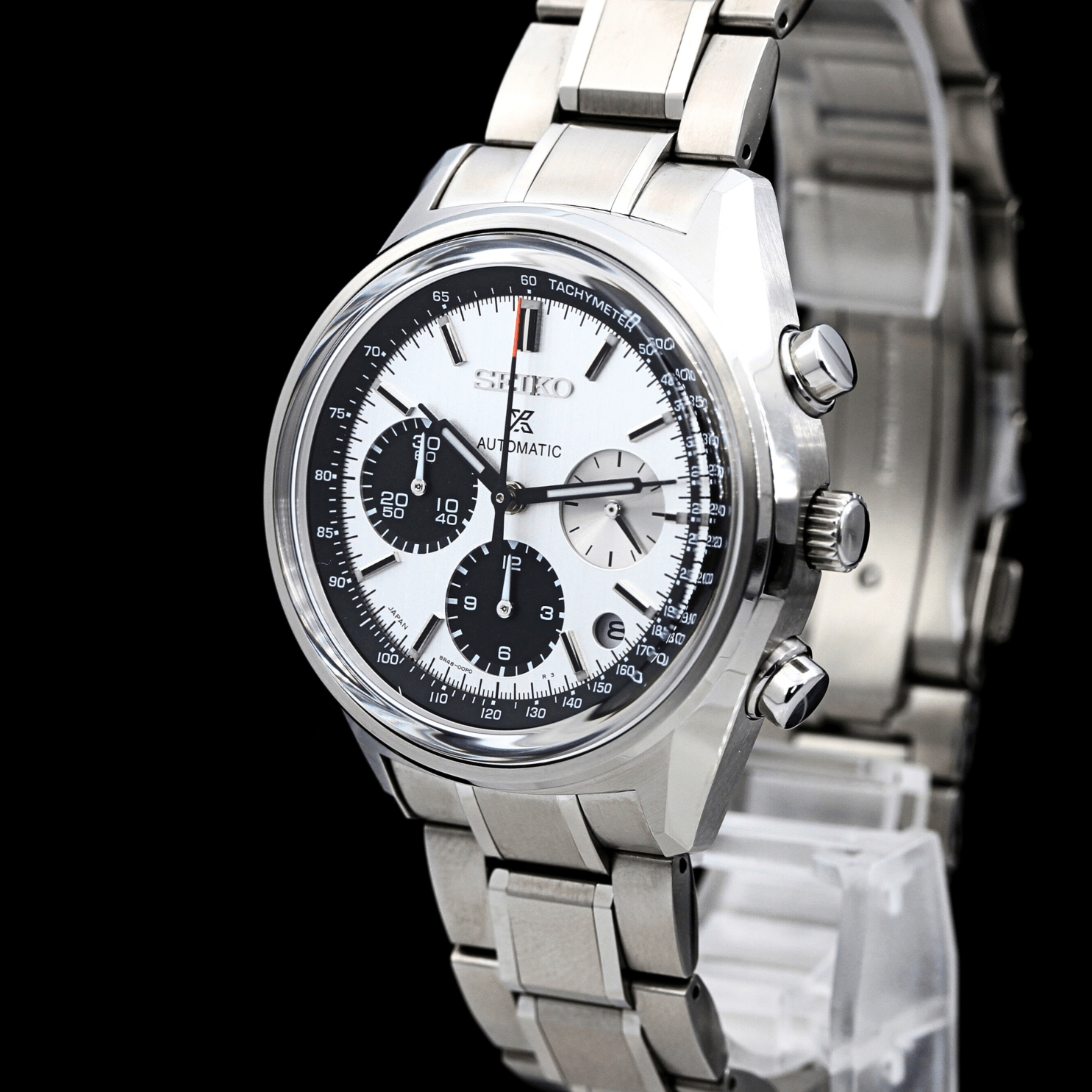 Seiko Prospex Auto Chronograph 50th Anniversary, Panda, Limited 1000, 8R48-00L0, SBEC005, Speed Timer, B+P - LUXUHRIA
