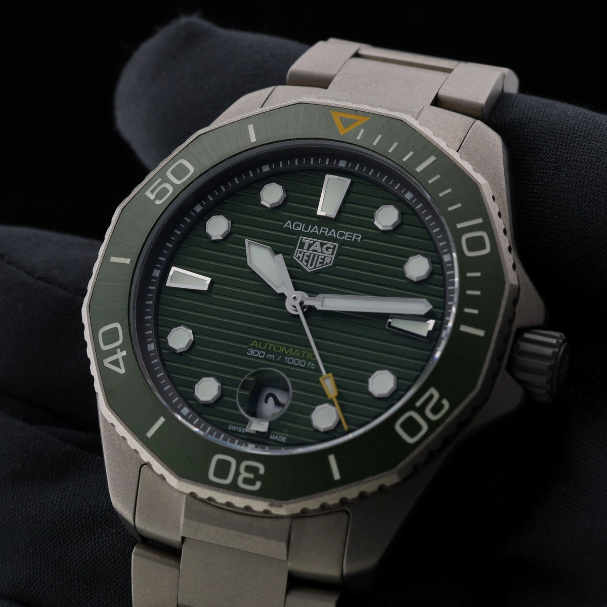 TAG Heuer Aquaracer 300M, Professional, Green, LC100, Erstkaufrechnung, Ref. WBP208B.BF0631, 03-2023, B+P - LUXUHRIA