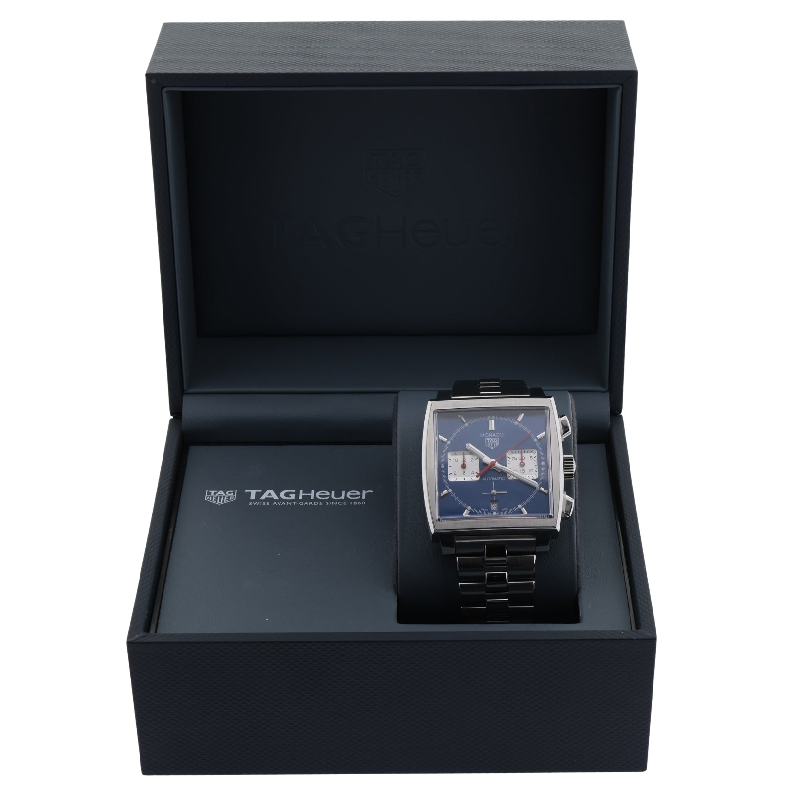 TAG Heuer Monaco Chronograph, Blue Dial, Erstkaufrechnung, 39mm, Ref. CBL2111.BA0644, 2025, B+P - LUXUHRIA