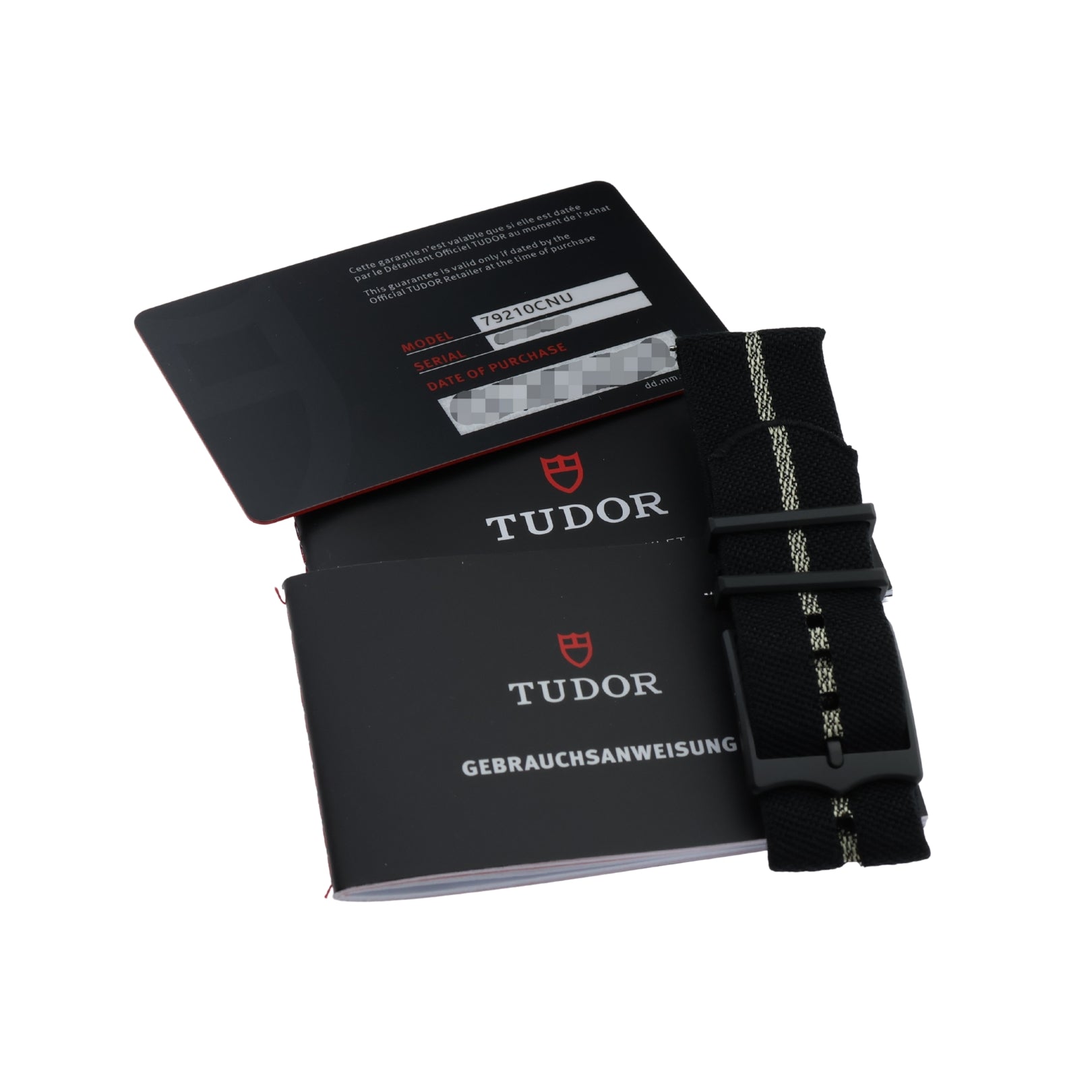 Tudor Black Bay Ceramic, Hybrid - und Textilarmband , Ref. 79210CNU, 12 - 2022, B+P - LUXUHRIA