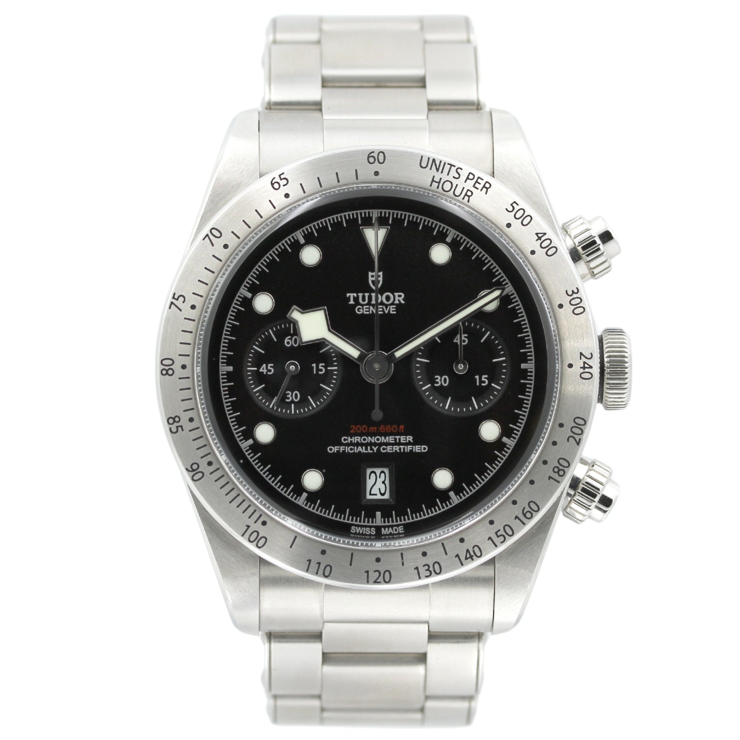 Tudor Black Bay Chrono 41 mm, Black Dial, 79350N, B+P