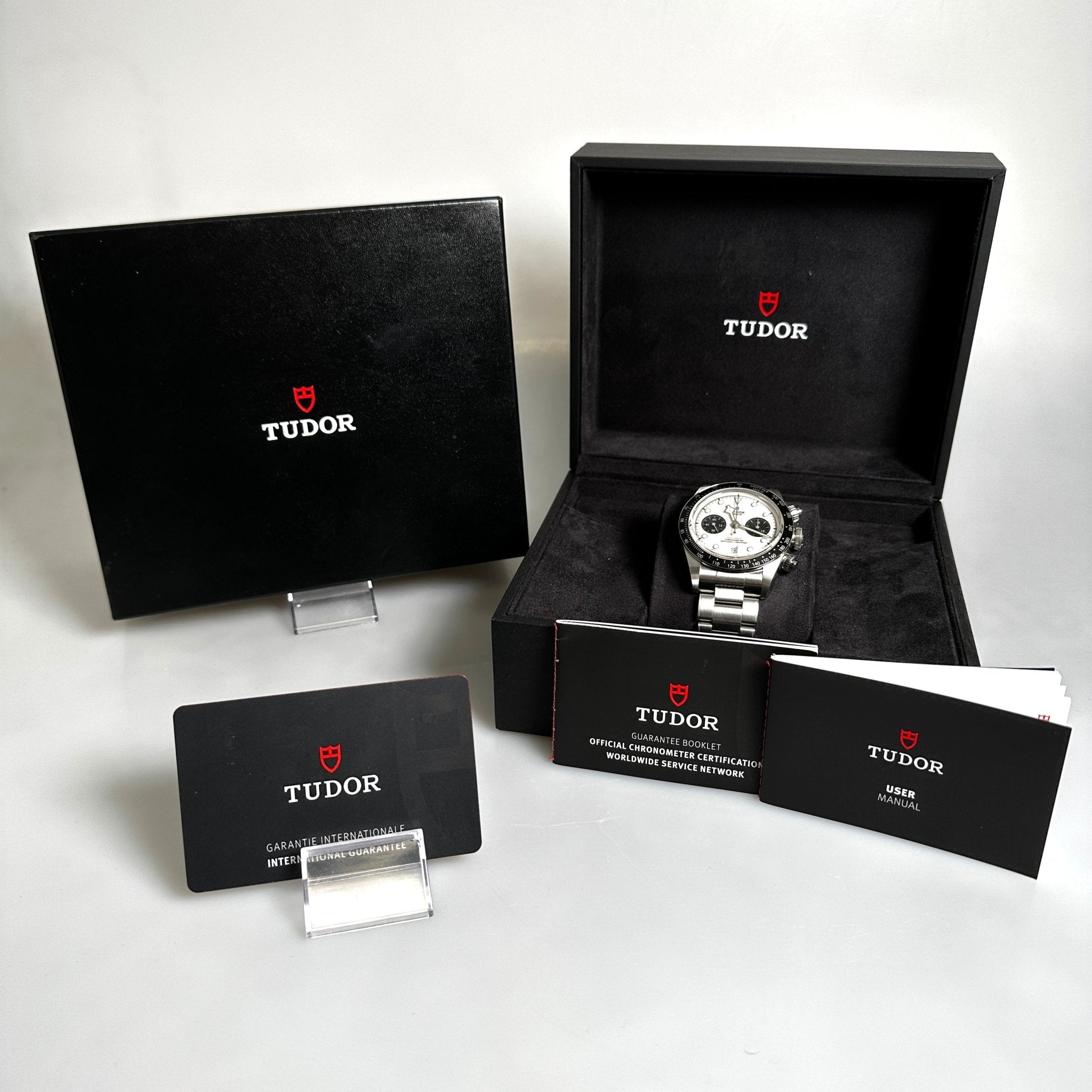 Tudor Black Bay Chrono 41mm, Panda Dial, Ref. 79360N, B+P - LUXUHRIA