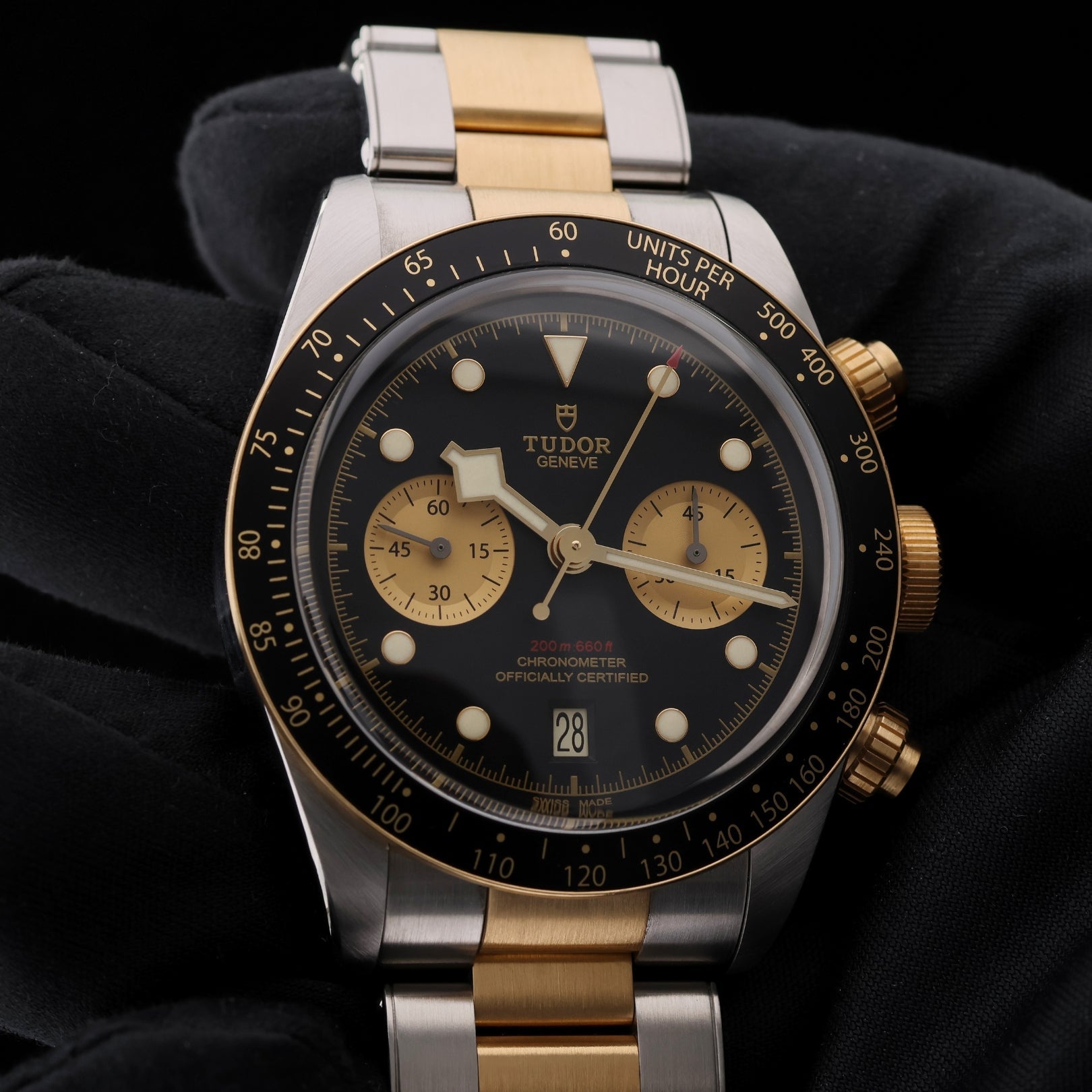 Tudor Black Bay Chrono S&G, Stahl/Gold, 41mm, Ref. 79363N, 12 - 2020, B+P - LUXUHRIA