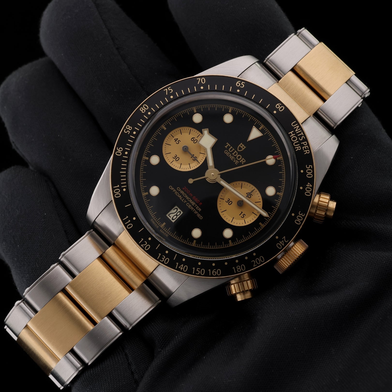 Tudor Black Bay Chrono S&G, Stahl/Gold, 41mm, Ref. 79363N, 12 - 2020, B+P - LUXUHRIA