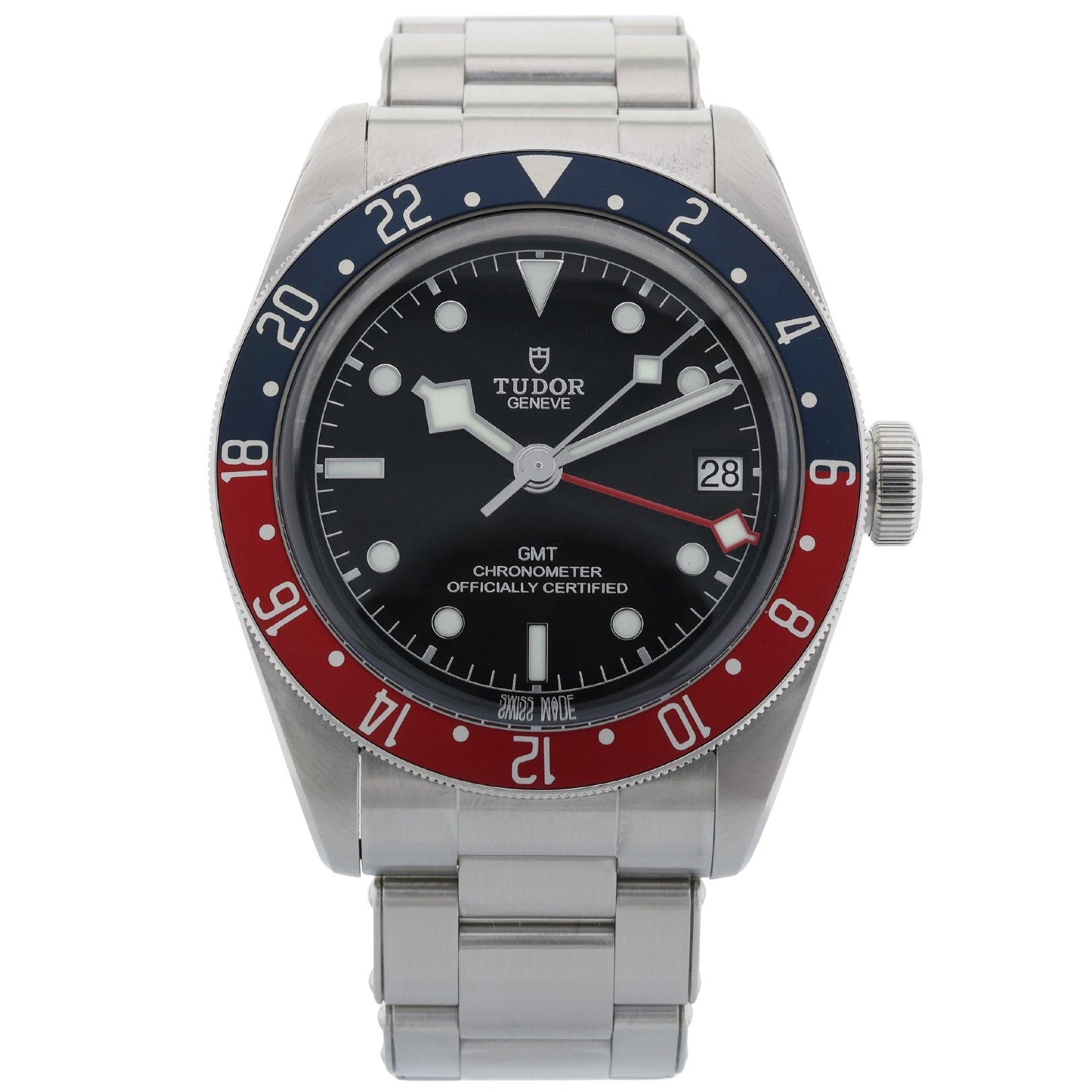 Tudor Black Bay GMT, "Pepsi", Edelstahl, Ref. 79830RB, 2022, B+P - LUXUHRIA
