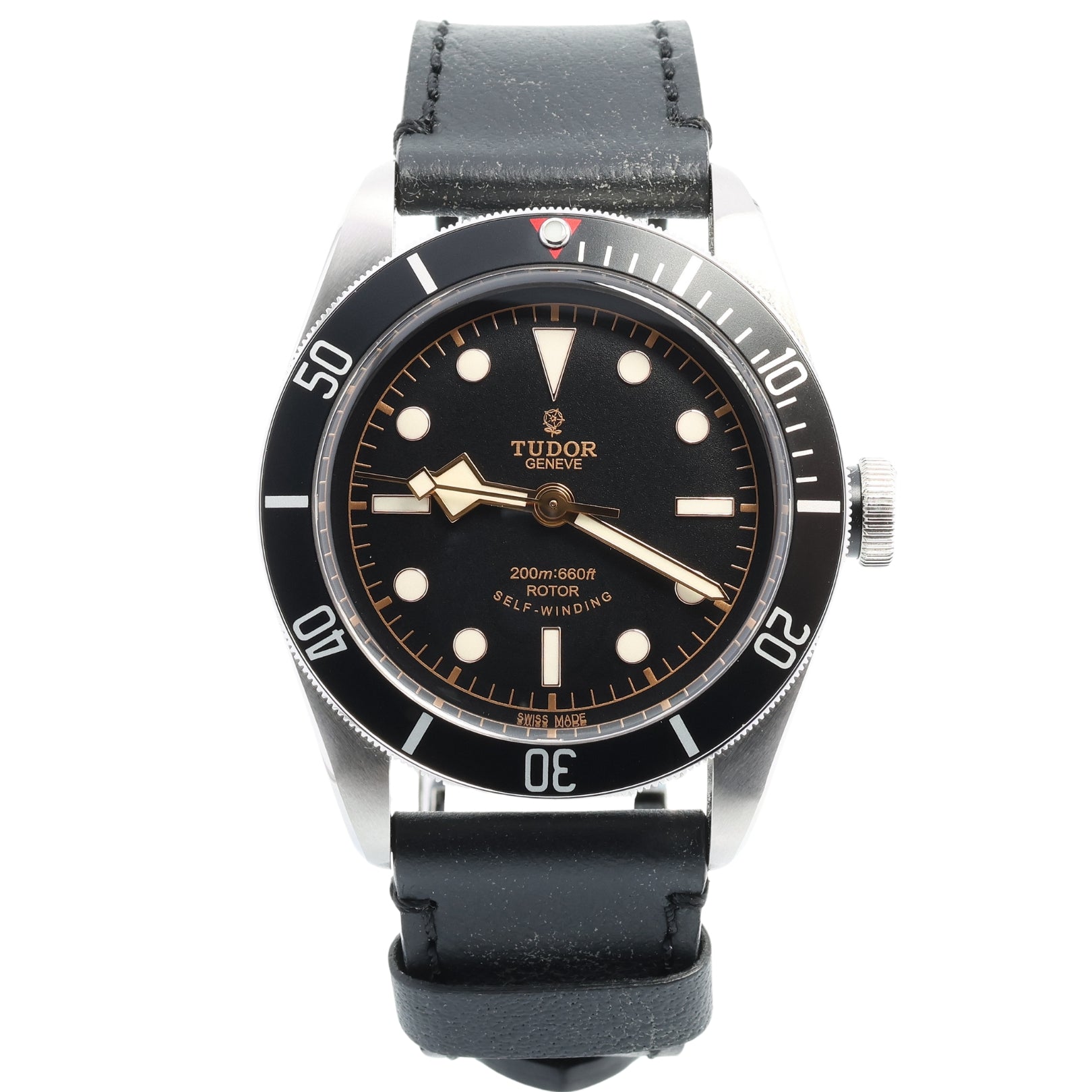 Tudor Black Bay Heritage 41 mm, "Smiley" 200m:660ft., Ref. 79220N, Erstkaufrechnung, B+P - LUXUHRIA