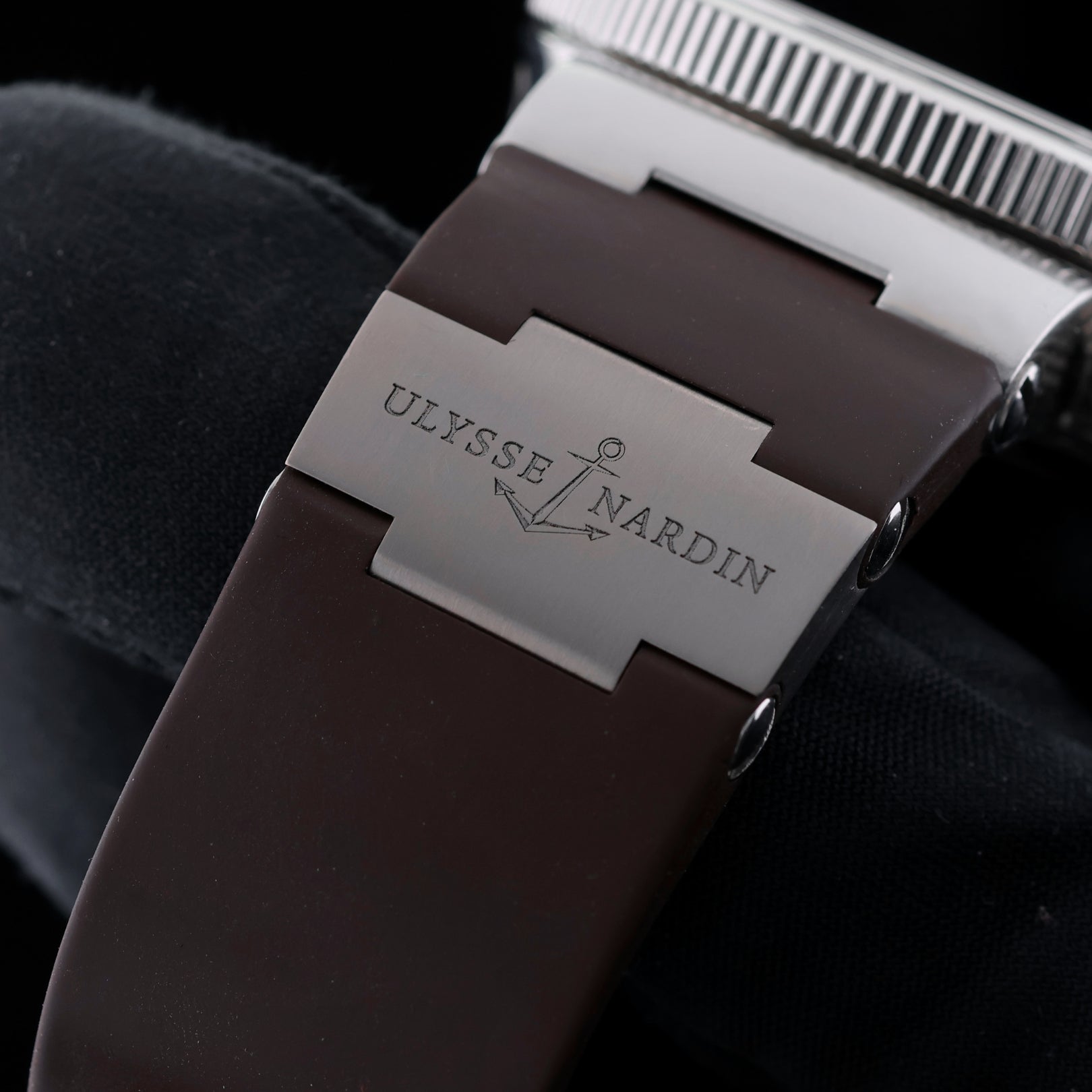 Ulysse Nardin Marine Chronograph, Brown Dial, Kautschuk, Ref. 353 - 66/355, B+P - LUXUHRIA