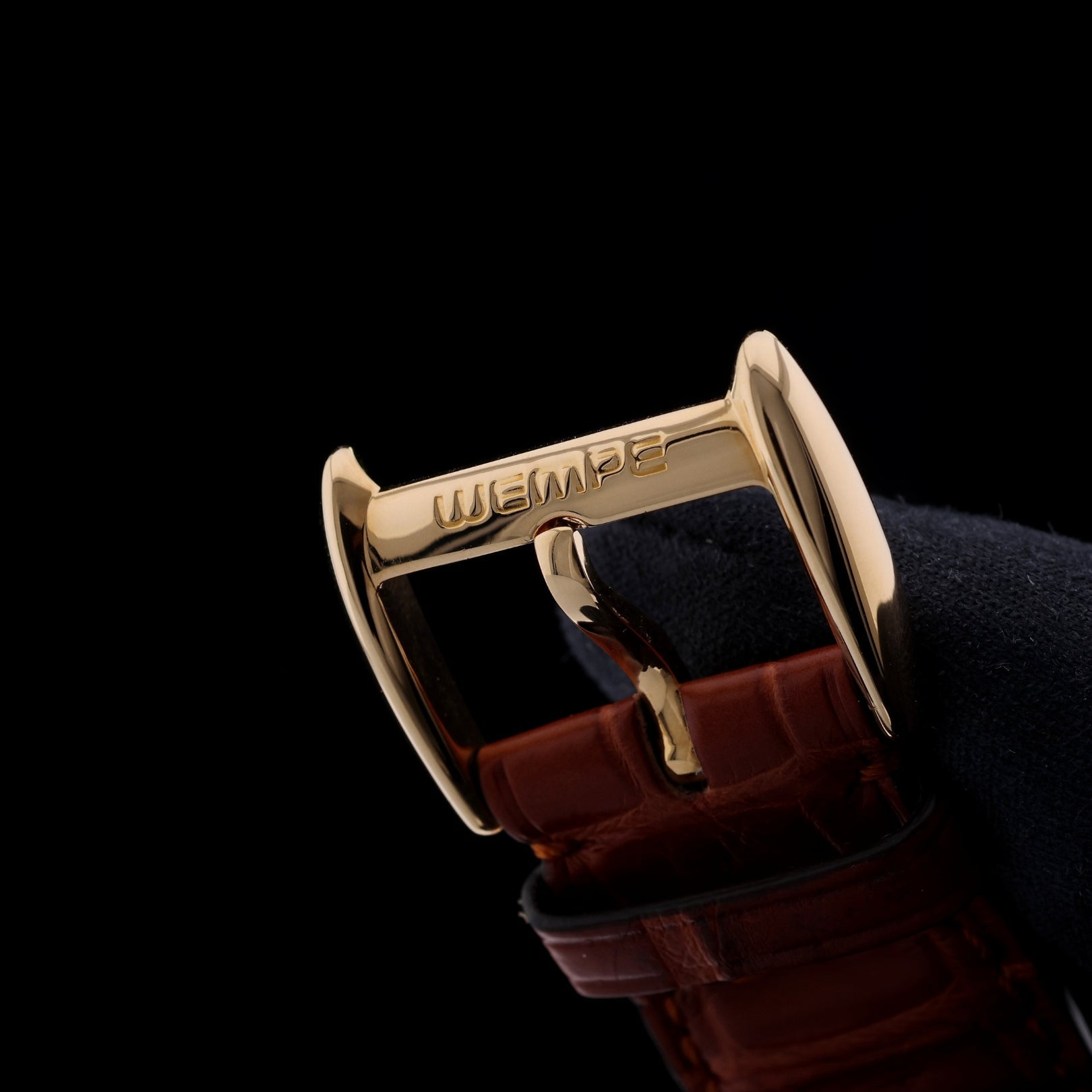 Wempe Glashütte Chronometerwerke Tonneau, 18kt. Gelbgold, mit Box - LUXUHRIA
