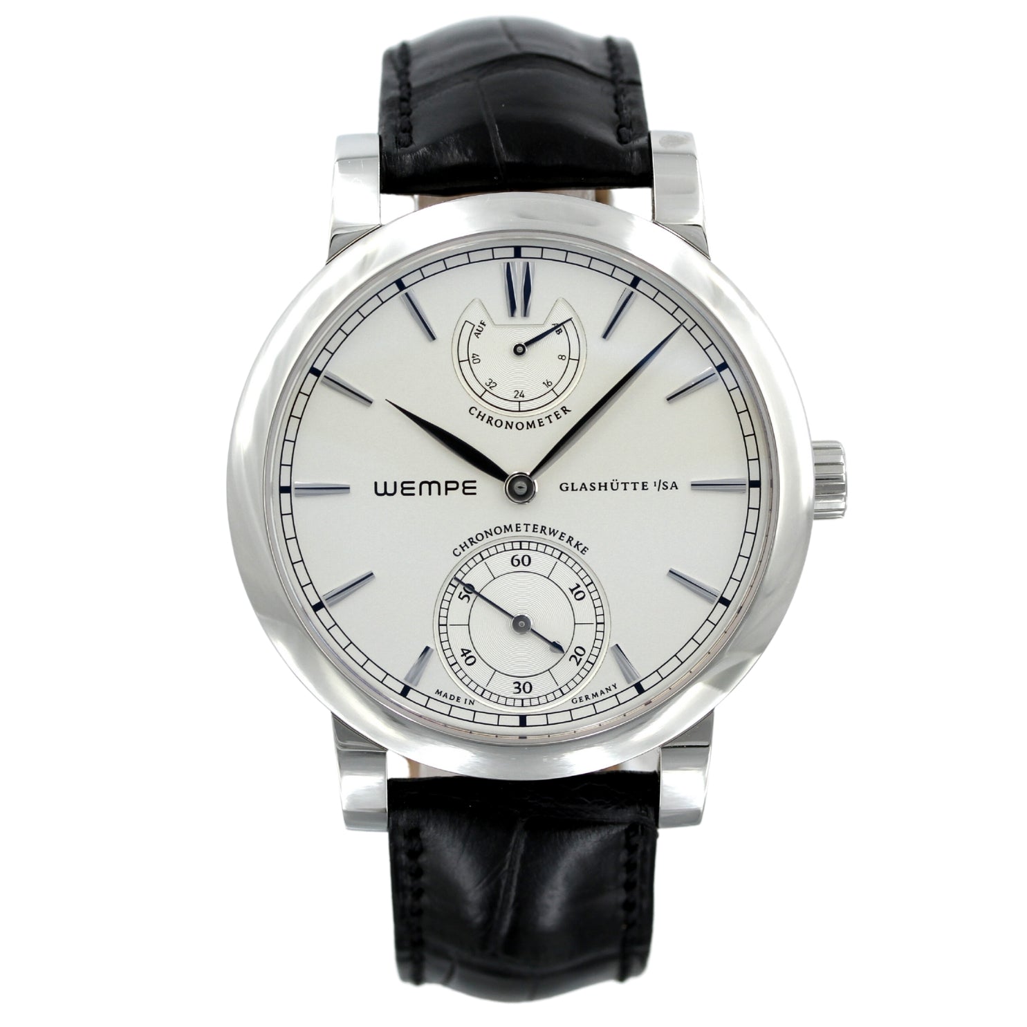 Wempe Glashütte Chronometerwerke 43mm, power reserve, limited to 60 pieces  in honor of 80 years of Helmut Wempe, B+P