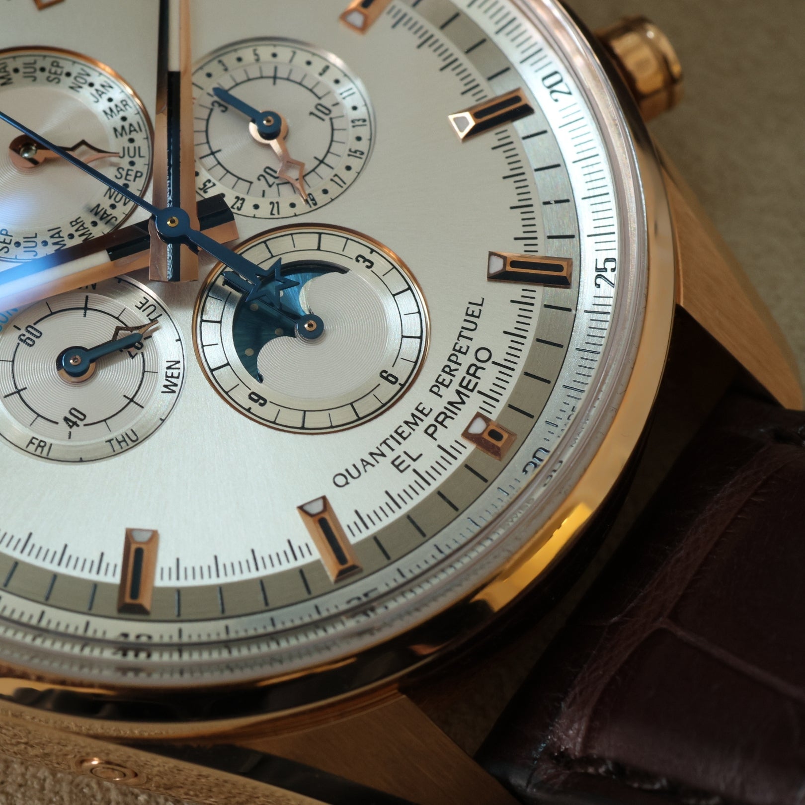 Zenith El Primero Perpetual Calendar, Rosegold, Ref. 18.2180.4003/01.C713, 12 - 2014, B+P - LUXUHRIA