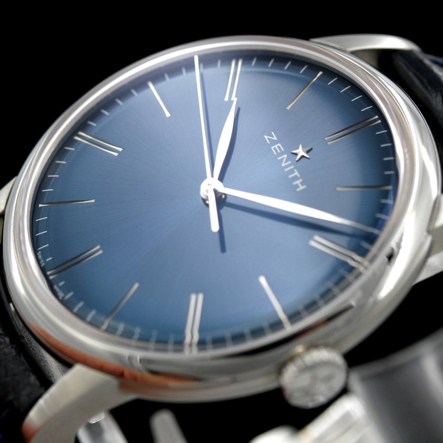 Zenith Elite 6150 Automatik 42 mm, Ref. 03.2272.6150/51.C700, Blue Dial, B+P - LUXUHRIA