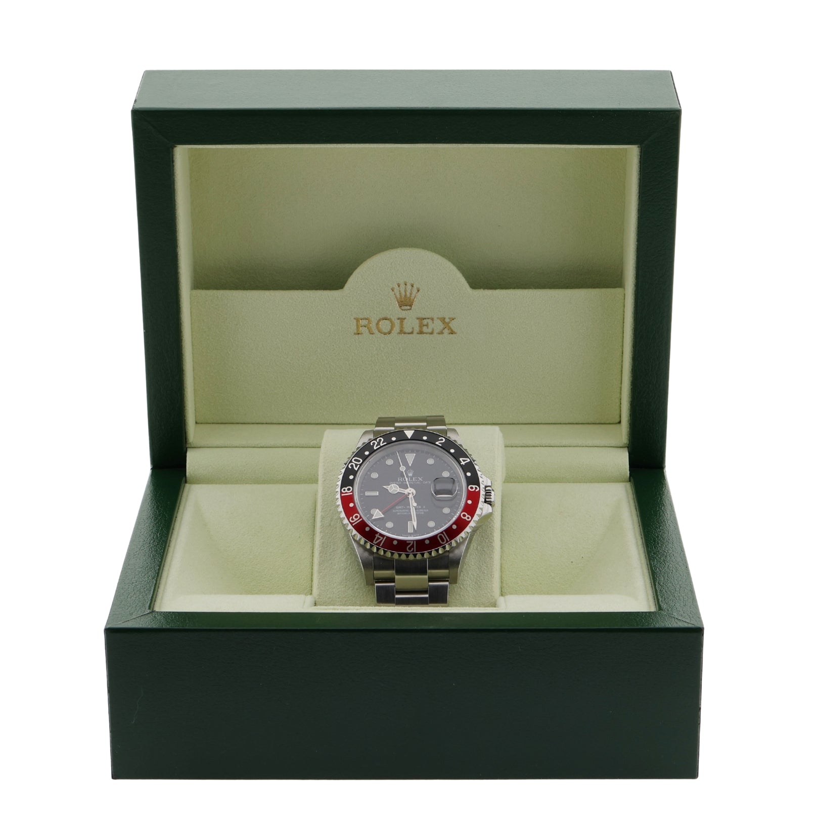 Rolex GMT Master II, "CokeBezel", Oyster, LC100, Ref. 16710, 12-2006, B+P