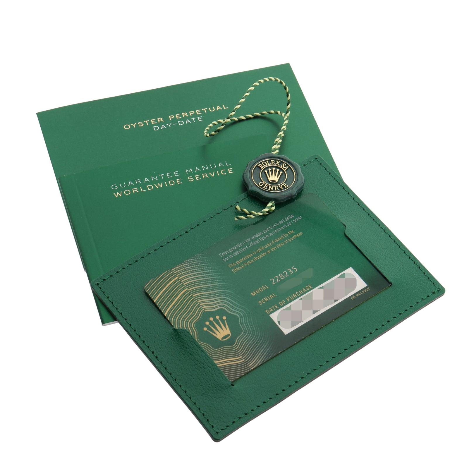 Rolex Day-Date 40, Everose Gold, Olive Green Dial, Ref. 228235, 2023, B+P