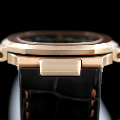 Patek Philippe Nautilus Moonphase, 18kt Roségold, Faltschliesse, 5712R-001, ungetragen/2021, B+P
