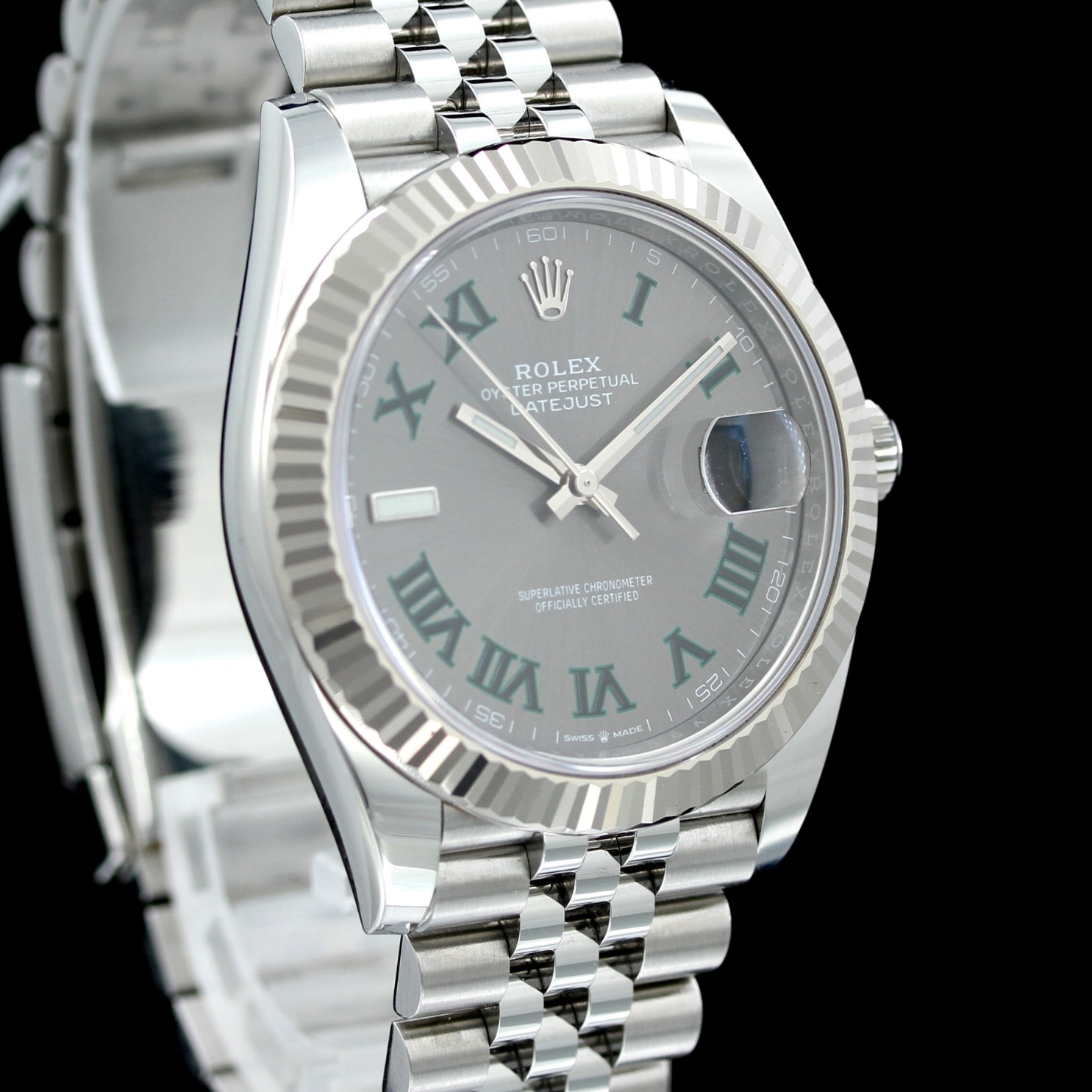 Rolex Datejust 41 »Wimbledon«, Jubilee, Ref. 126334, 41 mm, B+P Erstkaufr. 2025
