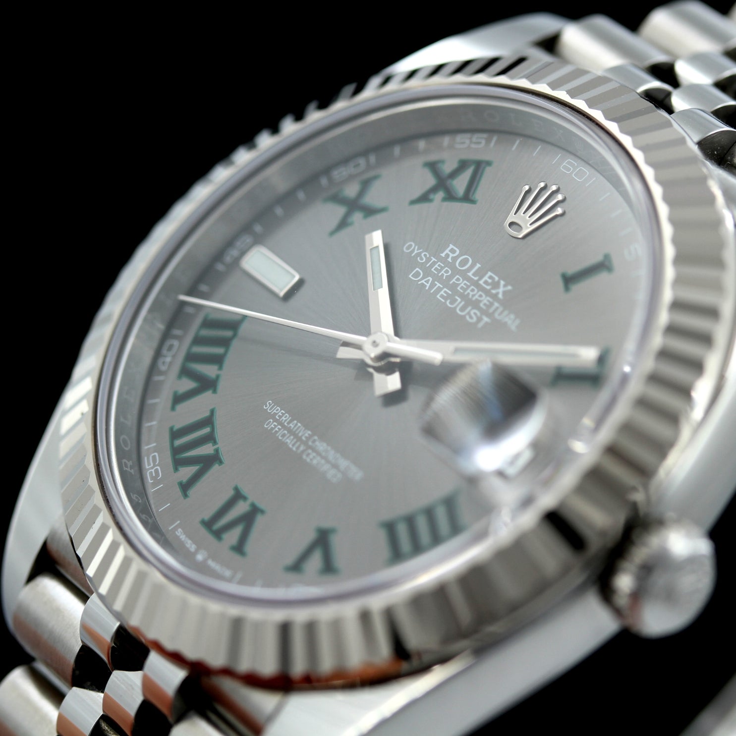 Rolex Datejust 41 »Wimbledon«, Jubilee, Ref. 126334, 41 mm, B+P Erstkaufr. 2025