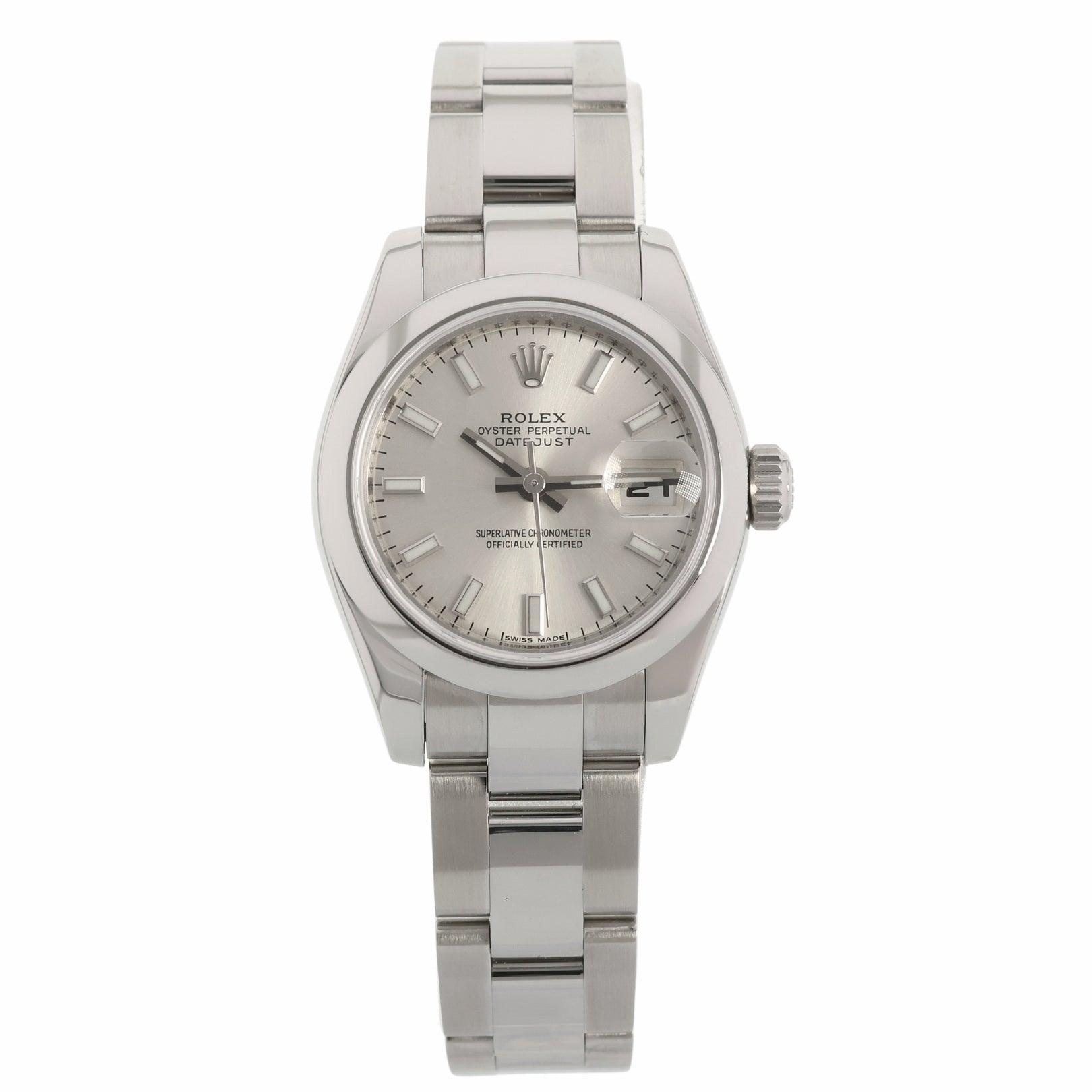 Rolex Lady Datejust 26, Silver Dial, Oyster, Ref. 179160, B+P