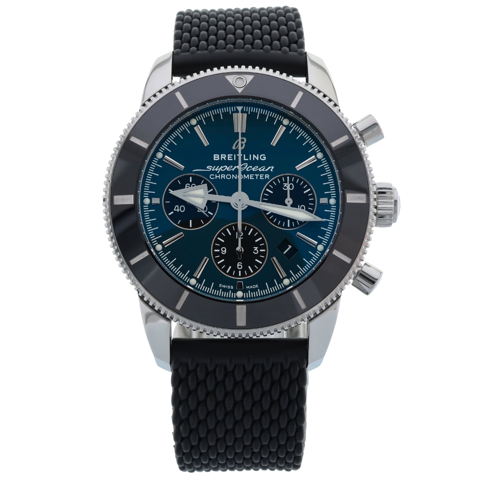 Breitling Superocean Heritage B01 Chronograph 44, Blau, Ref. AB0162121C1S1, 05-2024, B+P