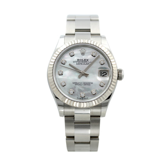 Rolex Ladies Datejust 31mm, MOP Perlmutt Brillanten, Ref. 278274, B+P