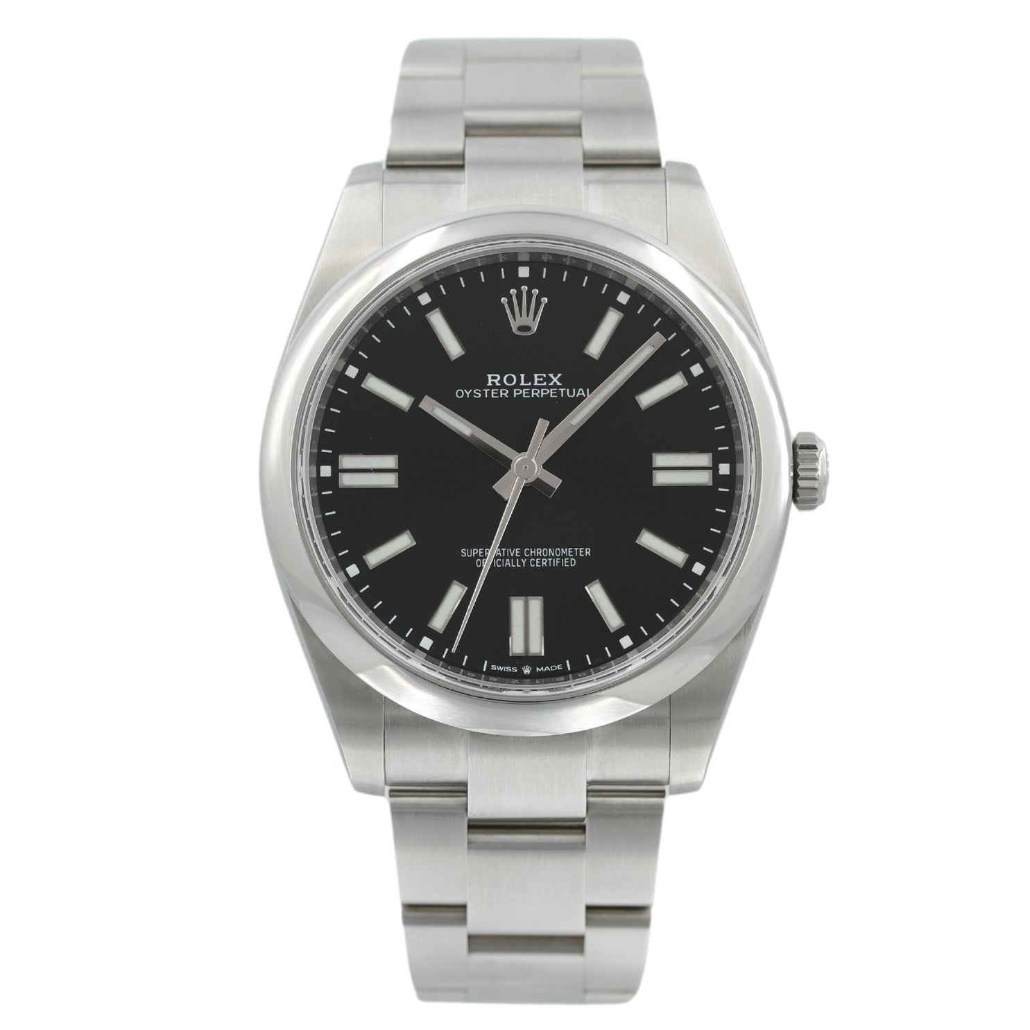 Rolex Oyster Perpetual 41, Black Dial, Ref. 124300, 11-2024, B+P