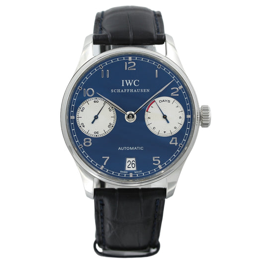 IWC Portuguese Yacht Club Chrono 44.6, Blue Dial, 2022/never worn, B+P, IW390701