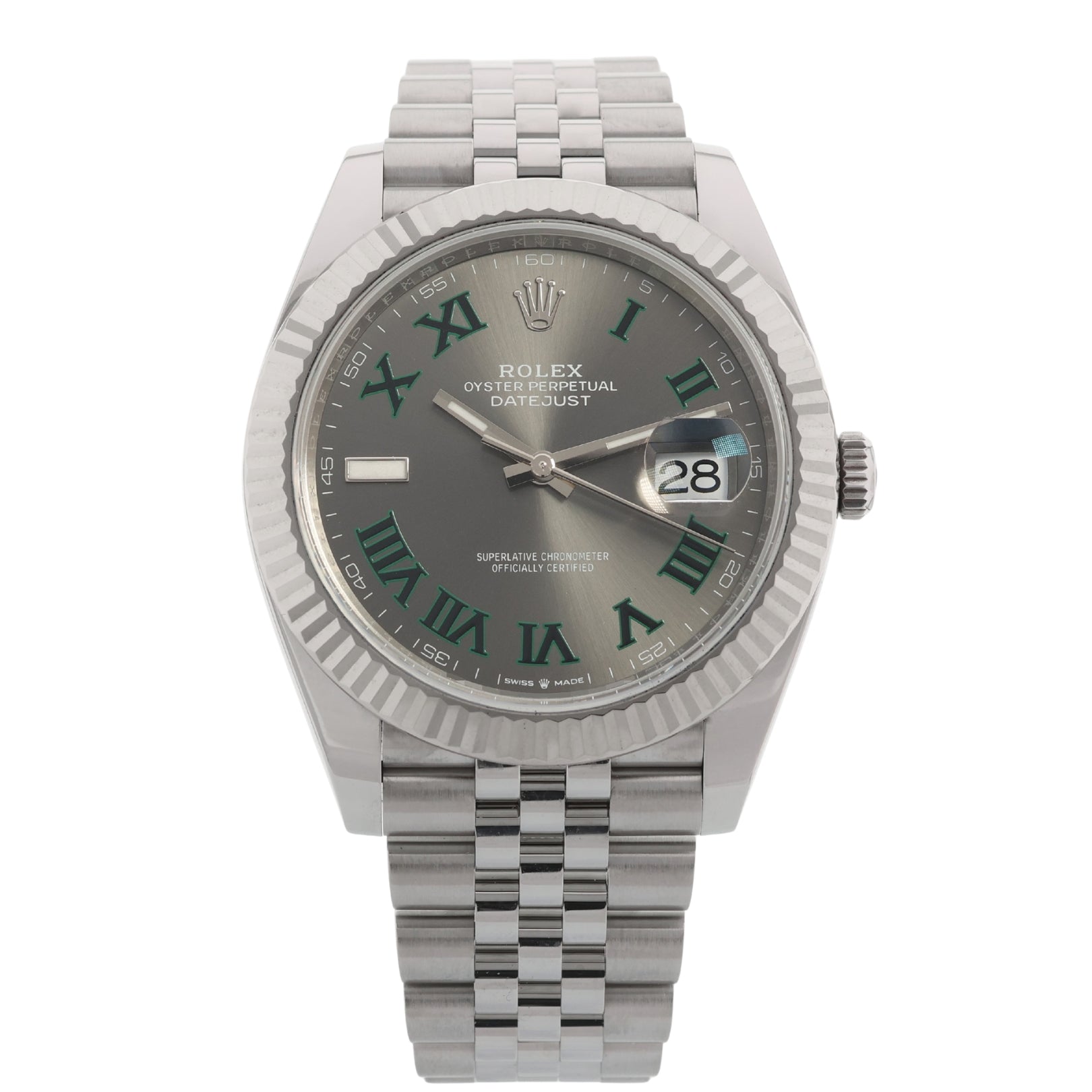Rolex Datejust 41, Wimbledon Dial, Jubilee, Ref. 126334, 2021, B+P